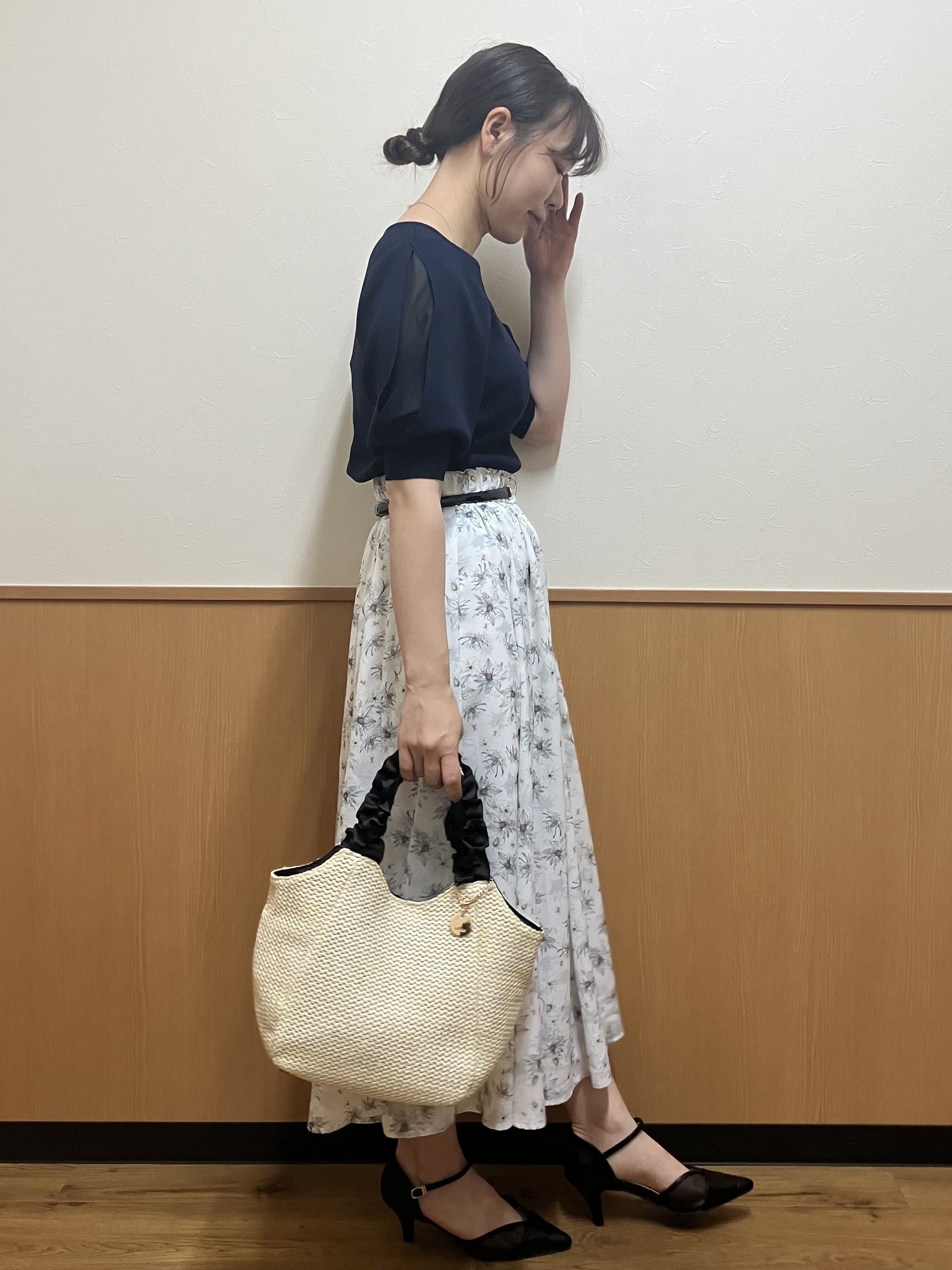 MAYUKIさんの「index｜【接触冷感】クールタッチラップスリーブニット《UVケア／洗濯機OK／XS～3L／9col》」を使ったコーディネート