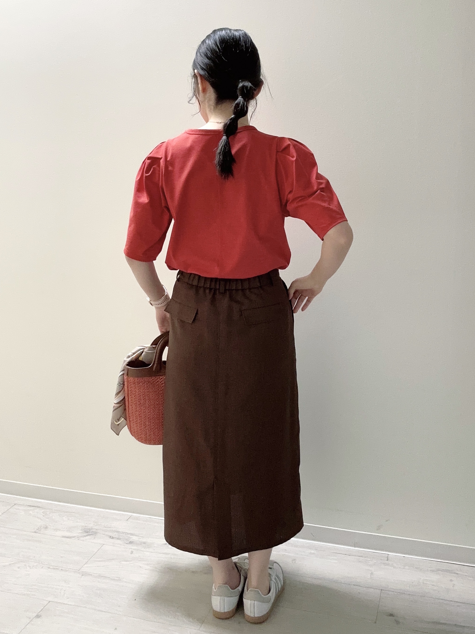 末廣美智子さんの「Reflect｜【UVカット／接触冷感／吸水速乾】デザインスリーブプルオーバー」を使ったコーディネート