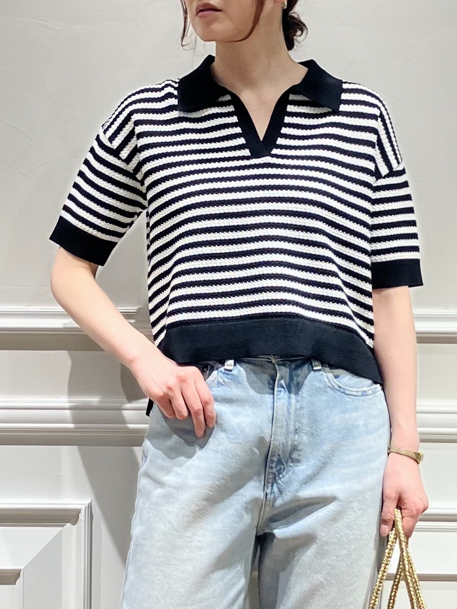 TSUKUIさんの「DRESSTERIOR｜ウォッシャブルスキッパークロップドニット」を使ったコーディネート
