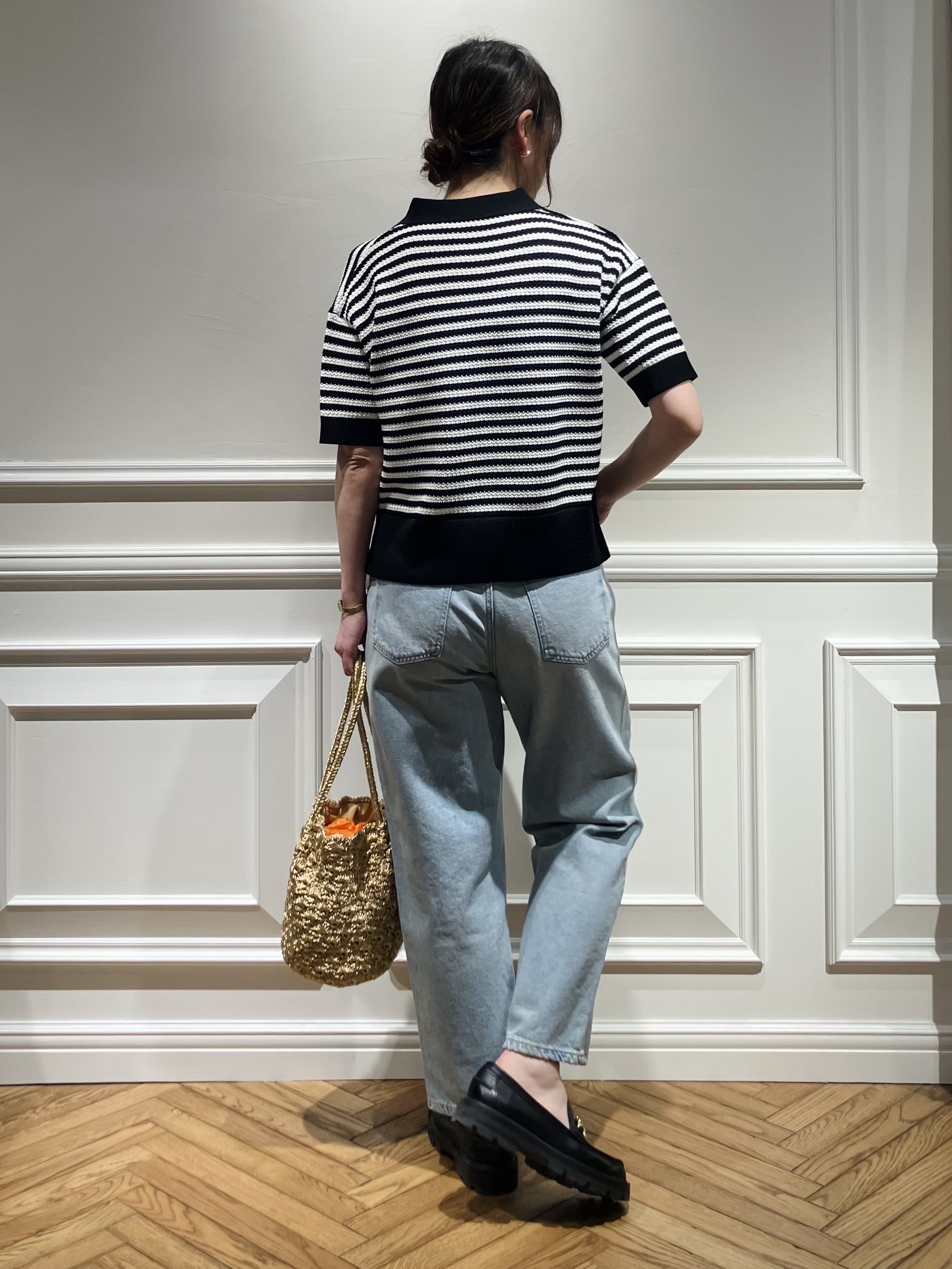 TSUKUIさんの「DRESSTERIOR｜ウォッシャブルスキッパークロップドニット」を使ったコーディネート