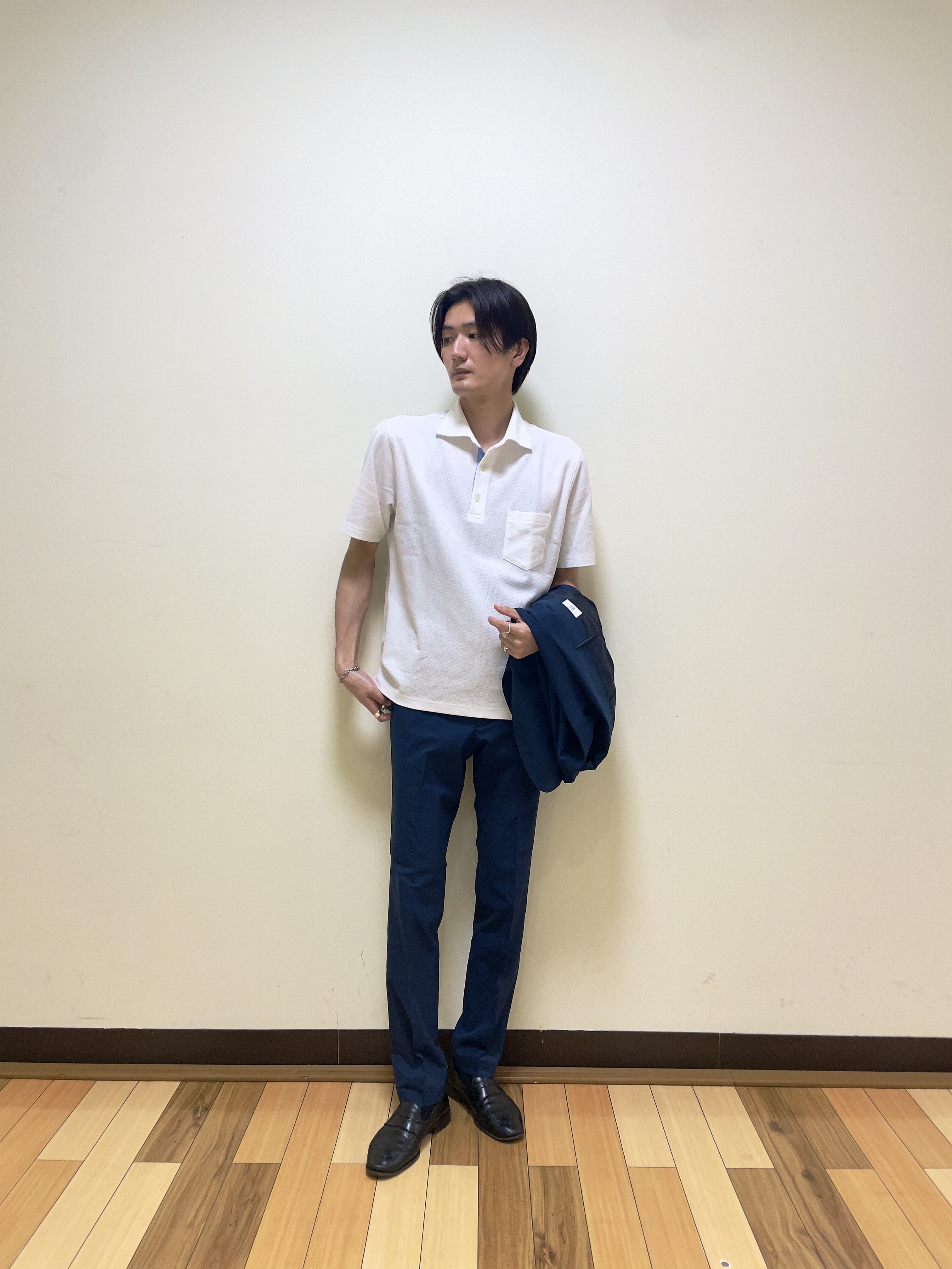 Seiyaさんの「TAKEO KIKUCHI｜【抗菌防臭】COOL DOTS（R）ドビープリント ジャケット」を使ったコーディネート