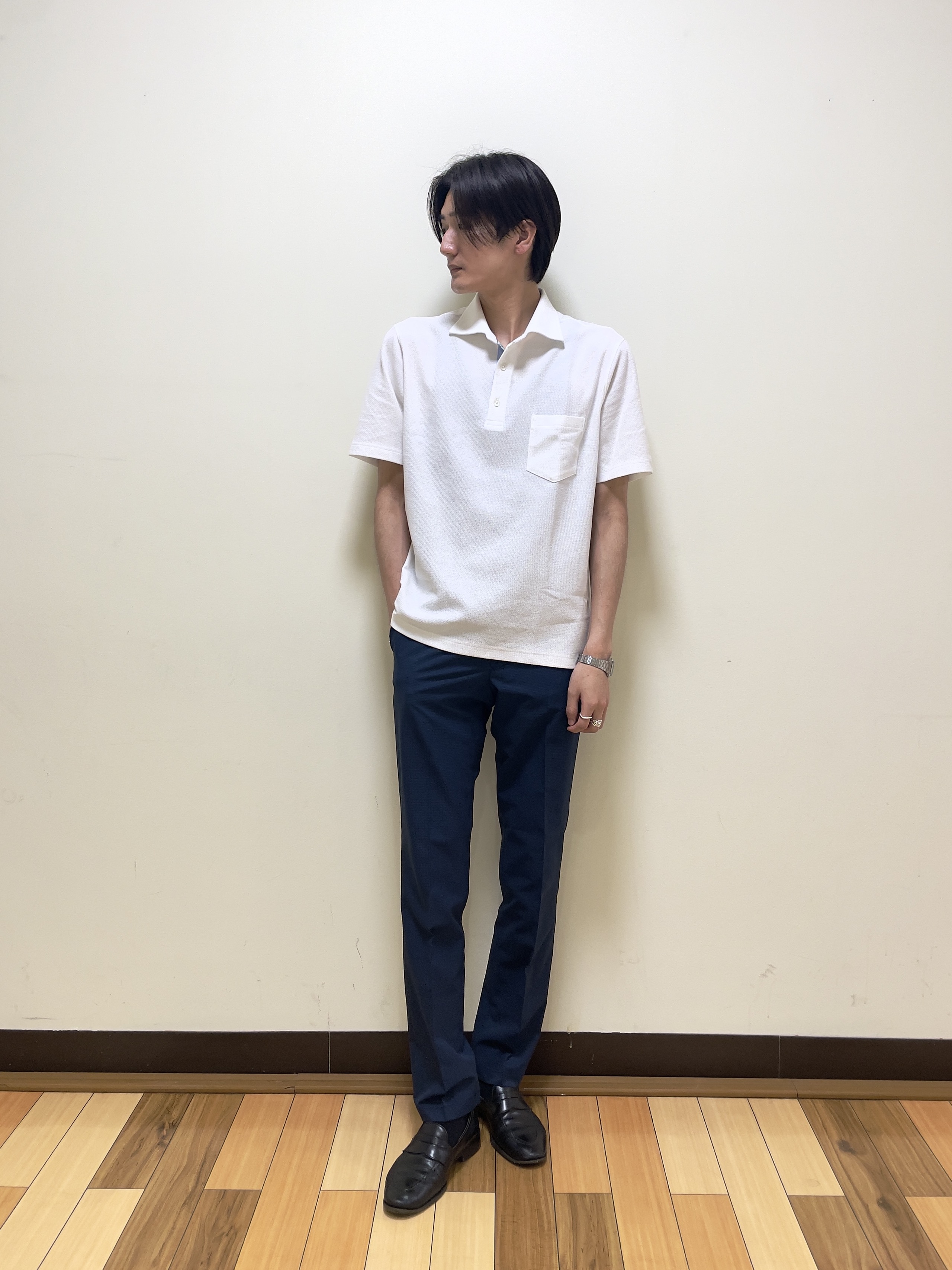 Seiyaさんの「TAKEO KIKUCHI｜【抗菌防臭】COOL DOTS（R）ドビープリント ジャケット」を使ったコーディネート