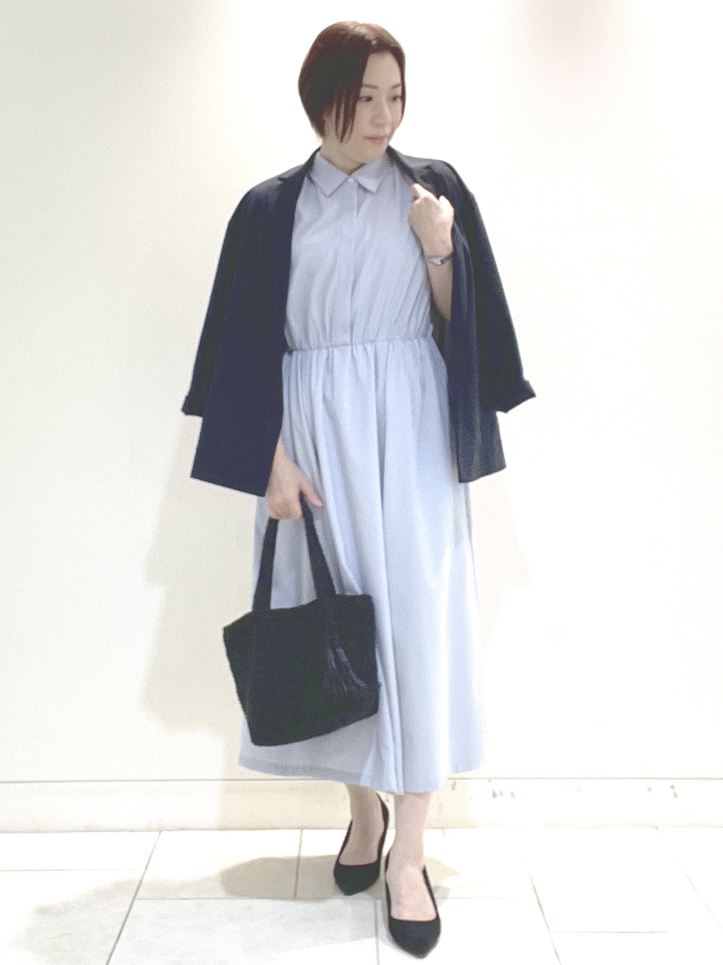 フミさんの「Reflect｜【SS-4Lサイズ／接触冷感／シワになりにくい】リラクシーテーラードジャケット」を使ったコーディネート