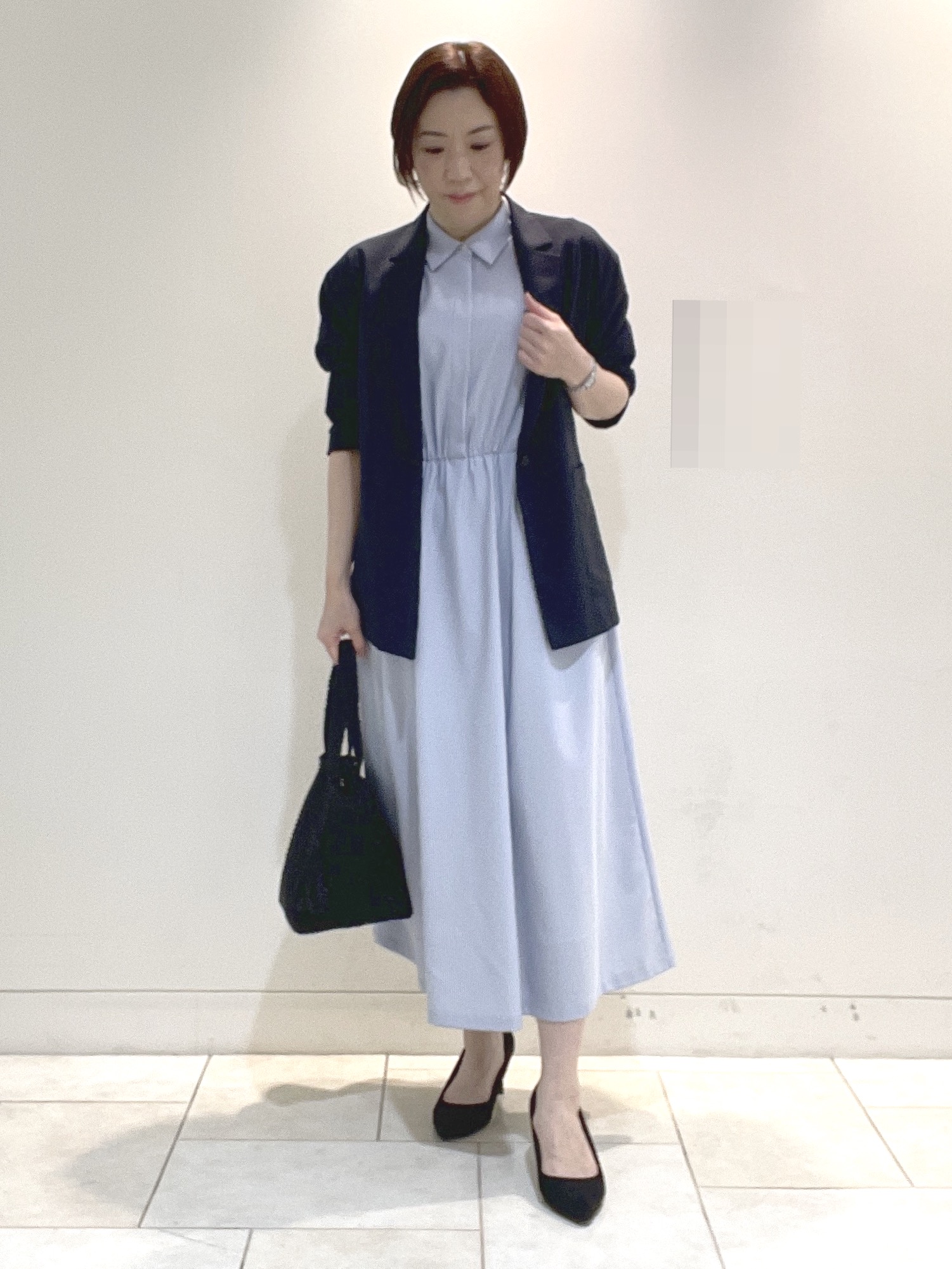 フミさんの「Reflect｜【SS-4Lサイズ／接触冷感／シワになりにくい】リラクシーテーラードジャケット」を使ったコーディネート
