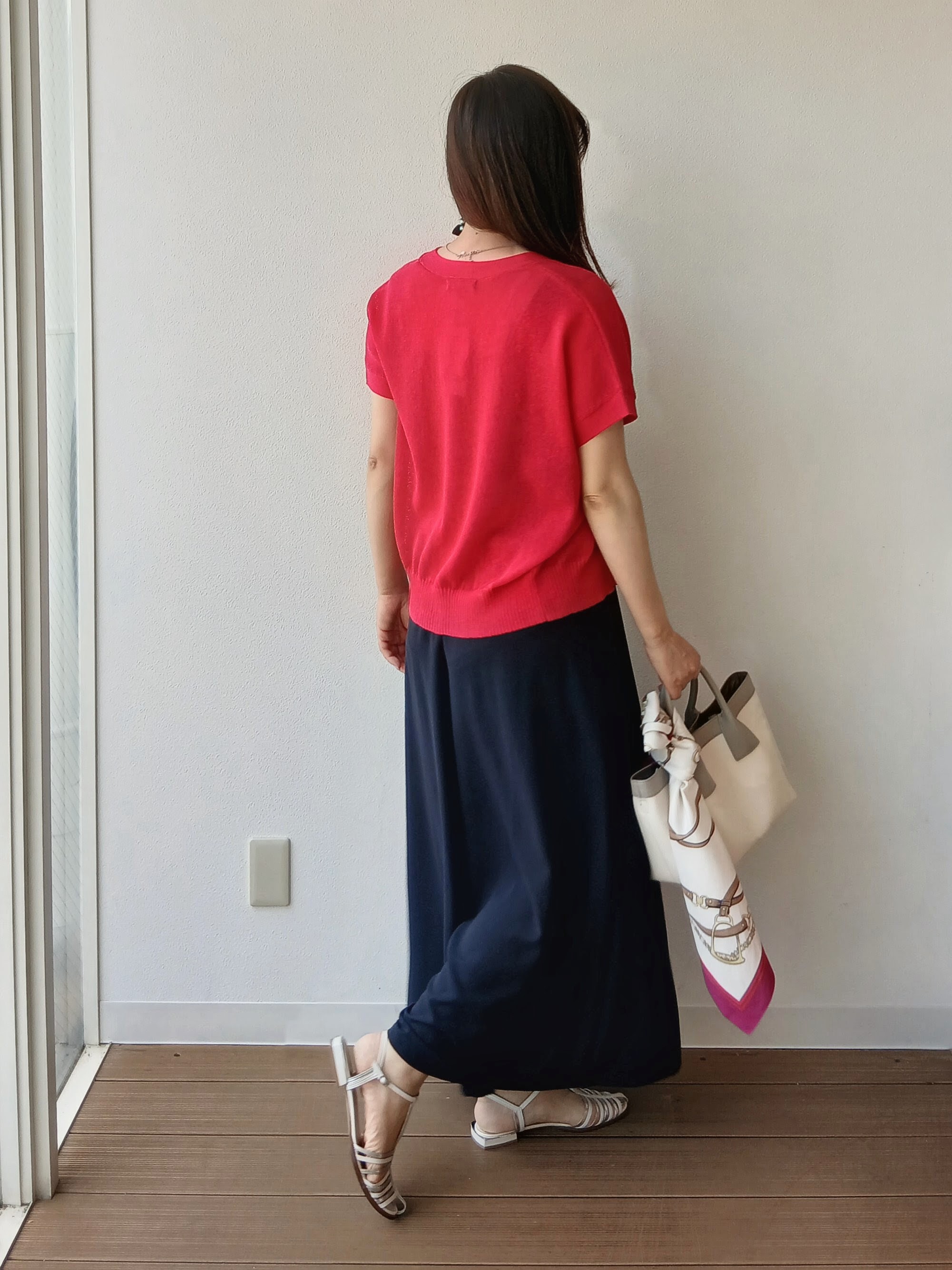 なみきさんの「UNTITLED｜【洗える/清涼感】ドライタッチスリーブレスカーディガン」を使ったコーディネート