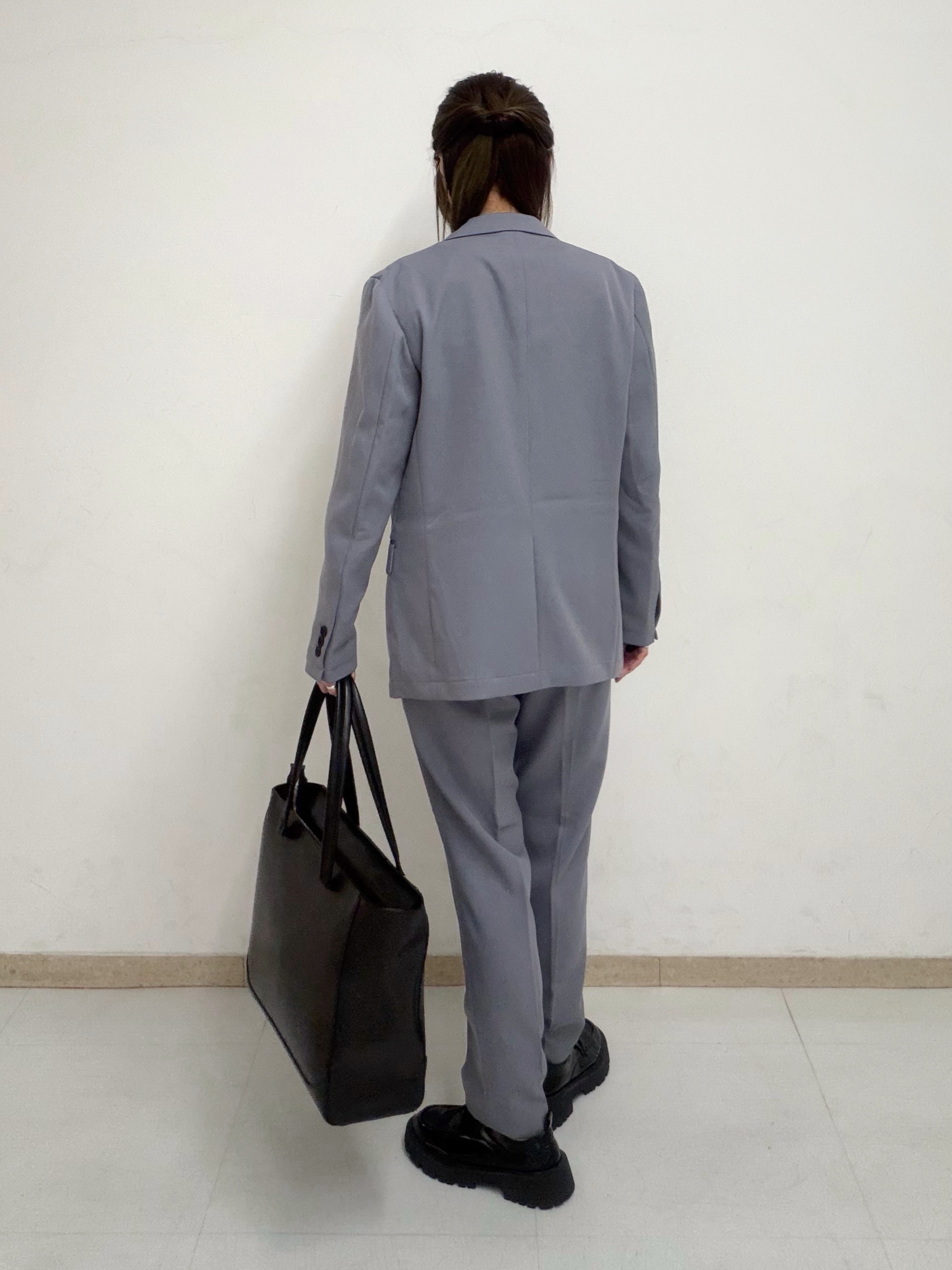 nori さんの「tk.TAKEO KIKUCHI｜【昨年の人気商品！】上下2点セットエステルサージセットアップ/通年着用可/洗濯可/オールシーズン/シ」を使ったコーディネート