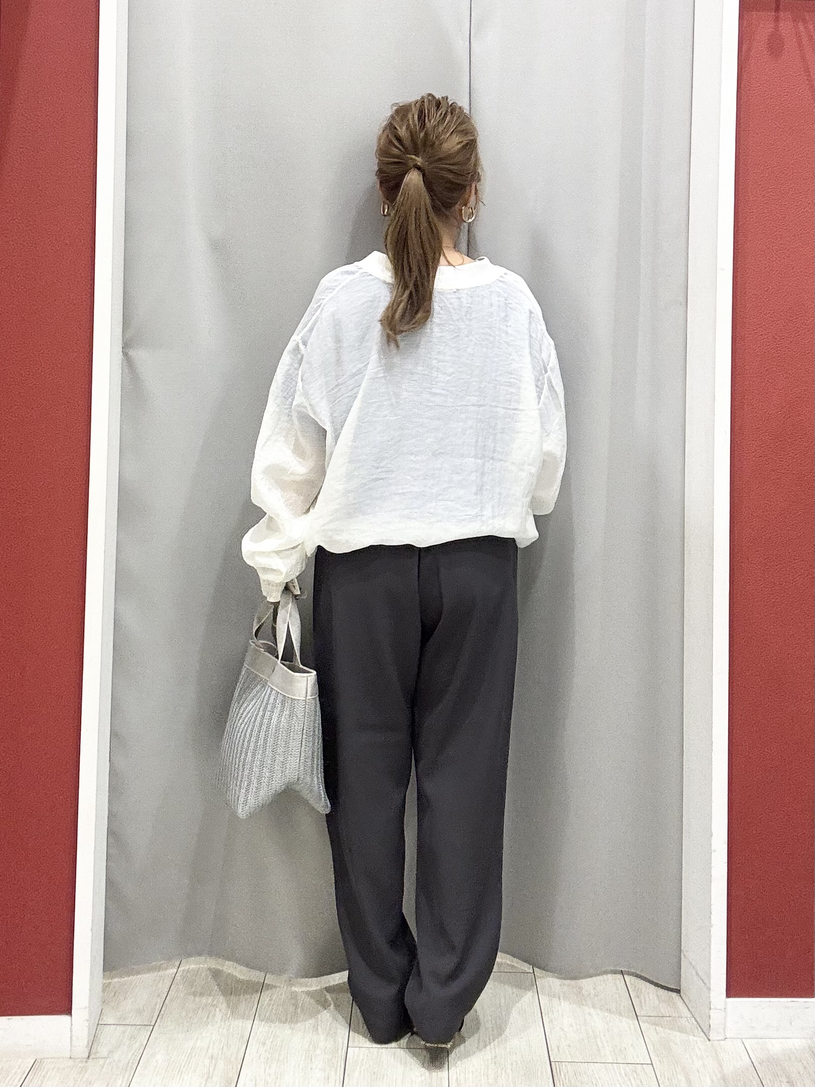 shioさんの「SHOO･LA･RUE｜【S-LL/洗濯機可】1枚持っておくと安心 程よい透け感のシアーリブブルゾン」を使ったコーディネート