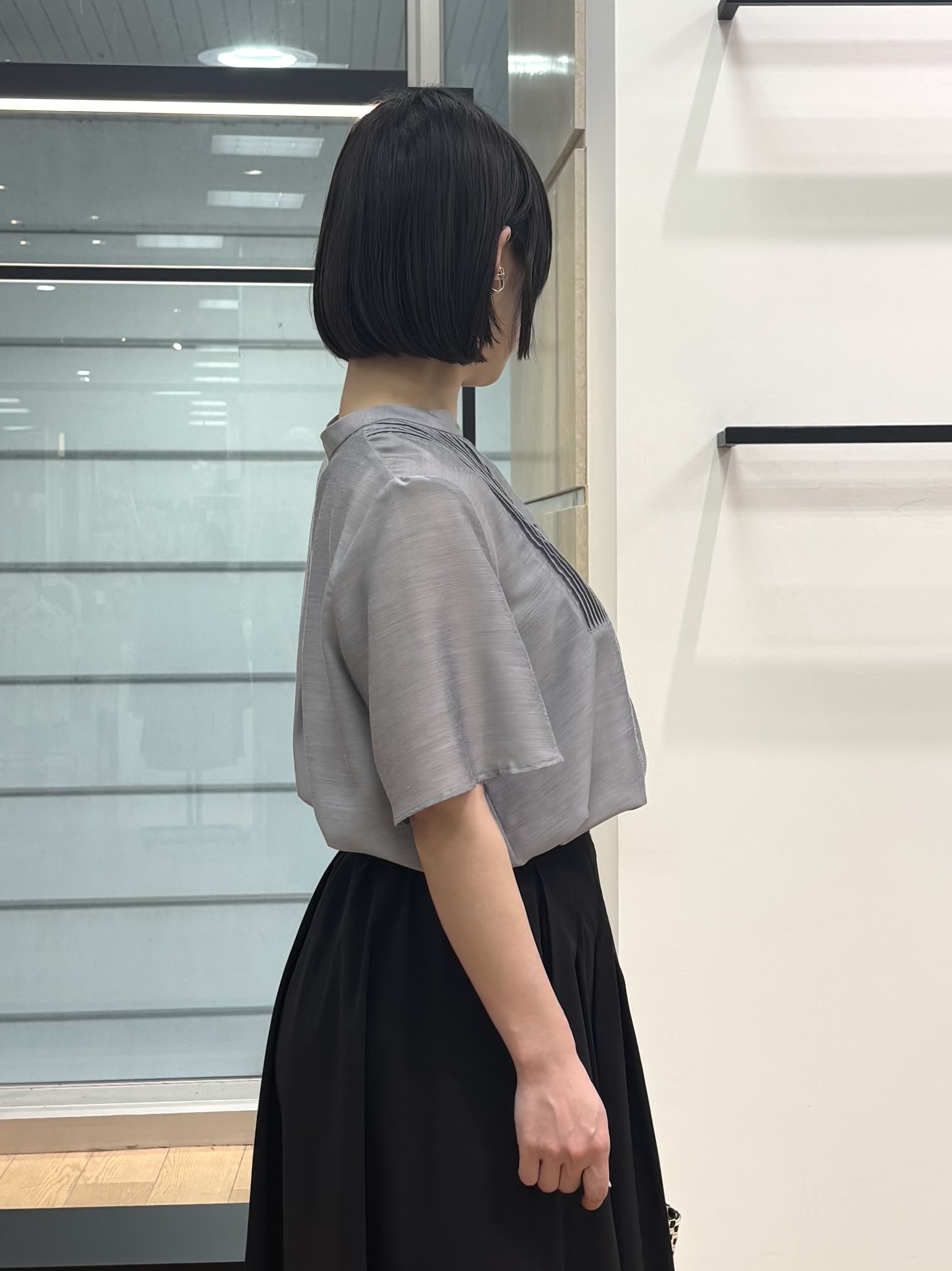asamiさんの「INDIVI｜【接触冷感/洗える】シアーシャンブレーピンタックブラウス」を使ったコーディネート