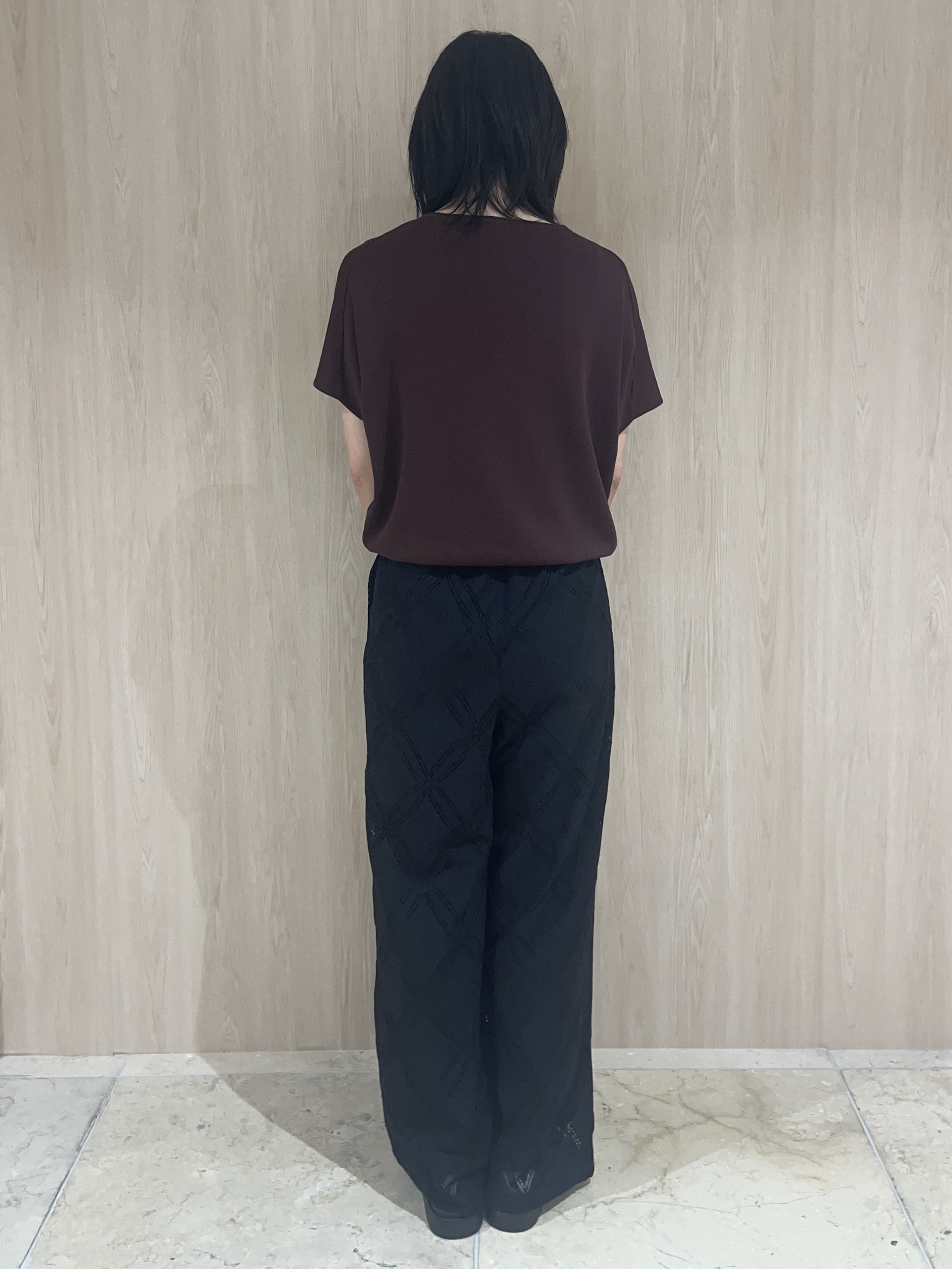 しのさんの「grove｜【貴島明日香さん着用】コーデを格上げ、レースイージーパンツ」を使ったコーディネート