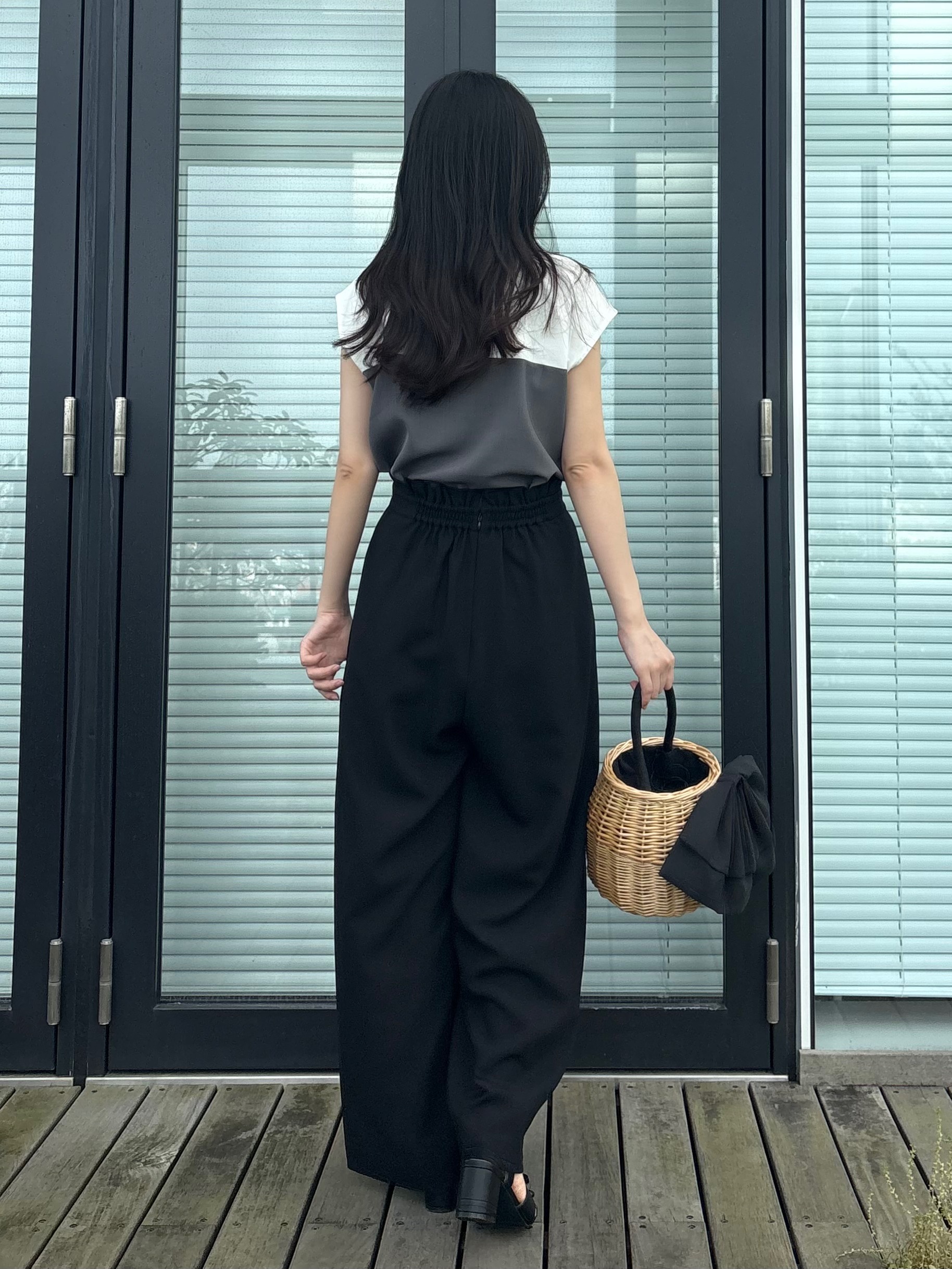 AOIさんの「Couture brooch｜【接触冷感・UVカット・洗える】リボンベア ドッキングトップス」を使ったコーディネート