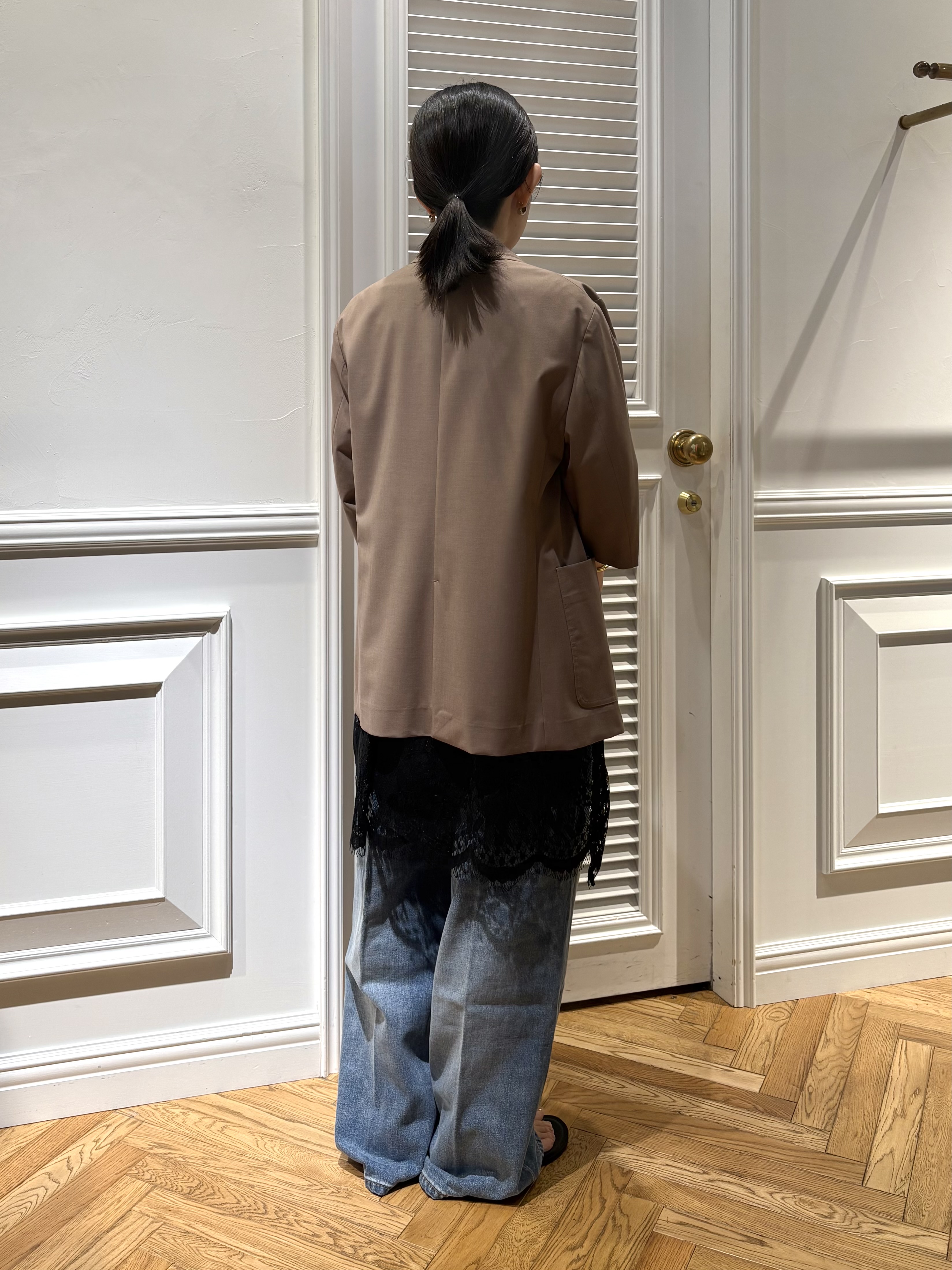 cocoさんの「DRESSTERIOR｜【接触冷感/セットアップ可】 2WAYストレッチスリークオータージャケット」を使ったコーディネート