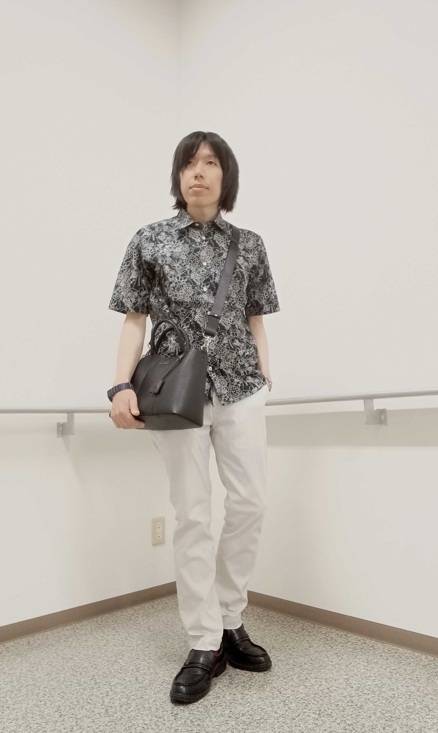 moritaさんの「TAKEO KIKUCHI｜【BOWLER HAT LABEL】ビリケンさんプリント 半袖シャツ」を使ったコーディネート