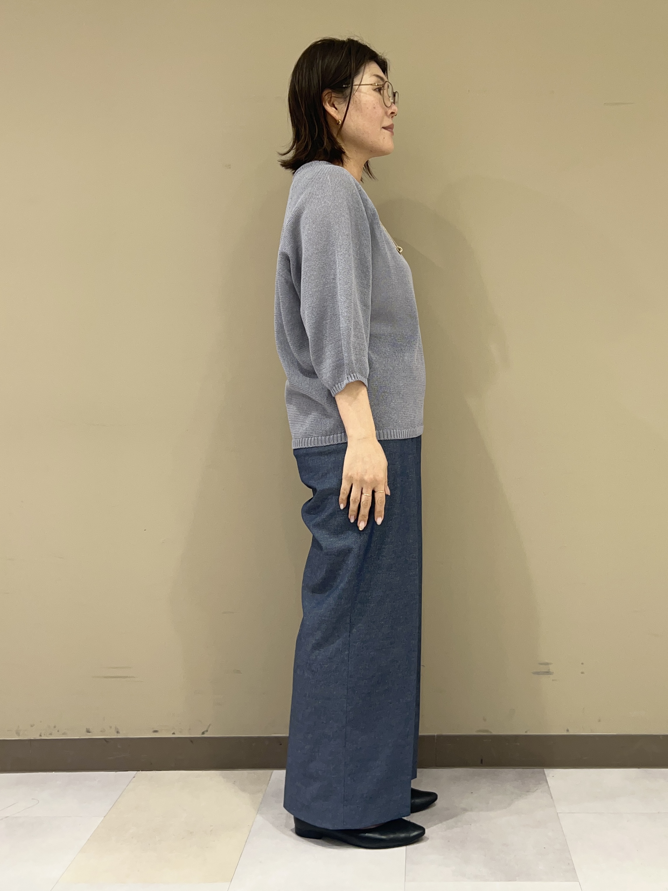 fukuさんの「UNTITLED｜【洗える/ゆったり】クルーネックドライニット」を使ったコーディネート