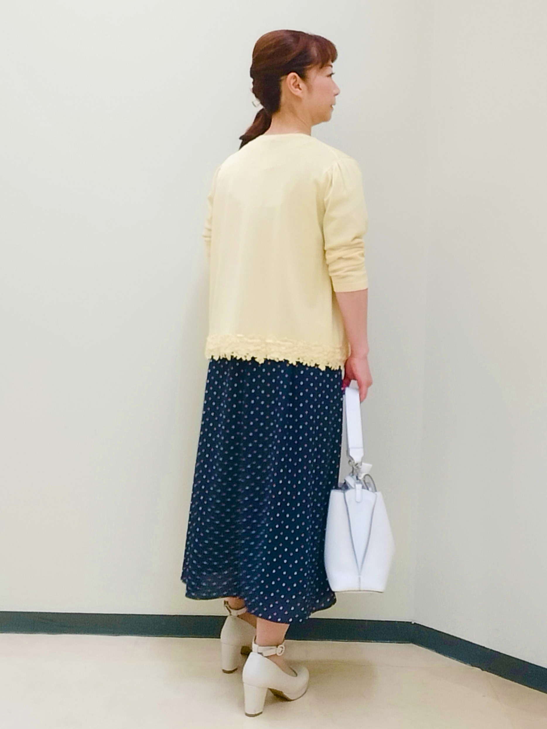 花さんの「Reflect｜小紋柄ジョーゼットワンピース」を使ったコーディネート