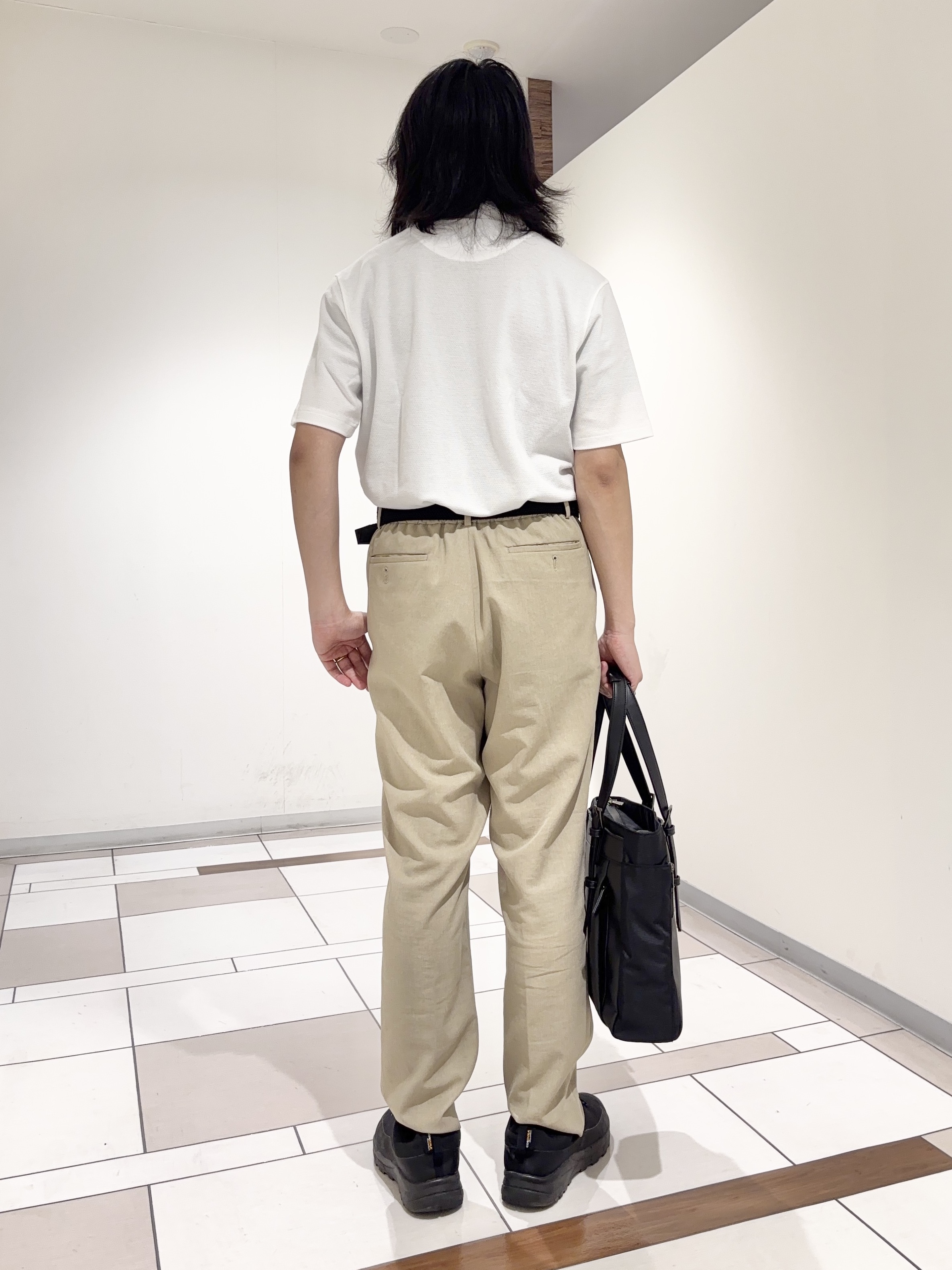 及川さんの「TAKEO KIKUCHI｜【抗菌防臭】ステイフレッシュ ポロシャツ」を使ったコーディネート