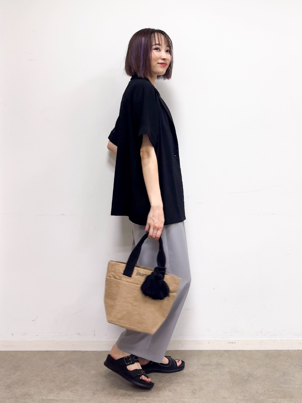 𝐜𝐡𝐢𝐤𝐚さんの「SHOO･LA･RUE｜【高レビュー/洗濯機可/セットアップ可】軽凛(かろりん) ひんやり半袖ジャケット」を使ったコーディネート