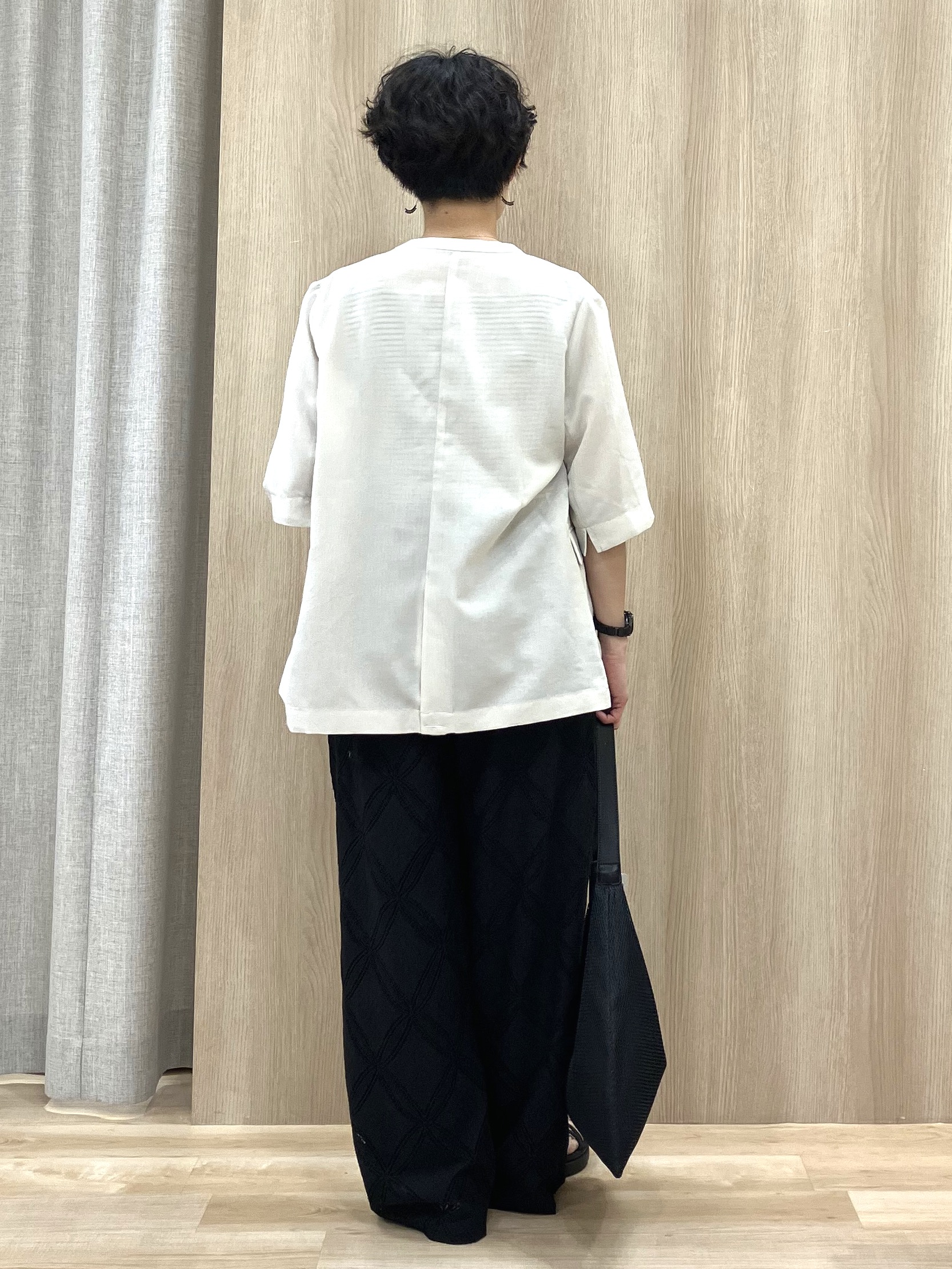 Keiさんの「grove｜【洗濯機OK/ひんやり】軽く羽織れるハーフスリーブジャケット」を使ったコーディネート