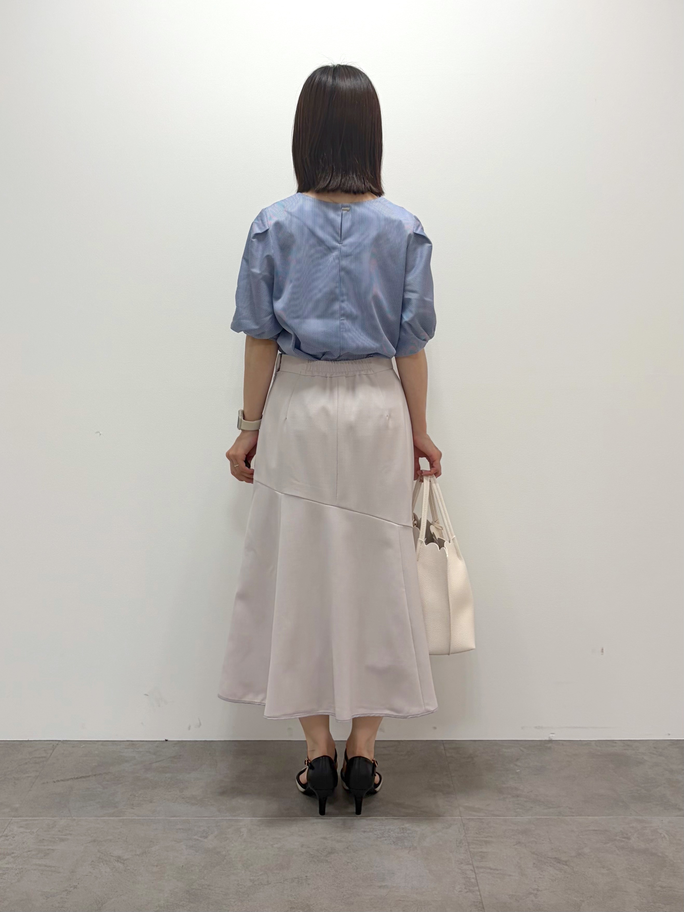 kozuさんの「index｜【吸水速乾】ストライプ調デザインスリーブトップス《洗濯機OK》」を使ったコーディネート