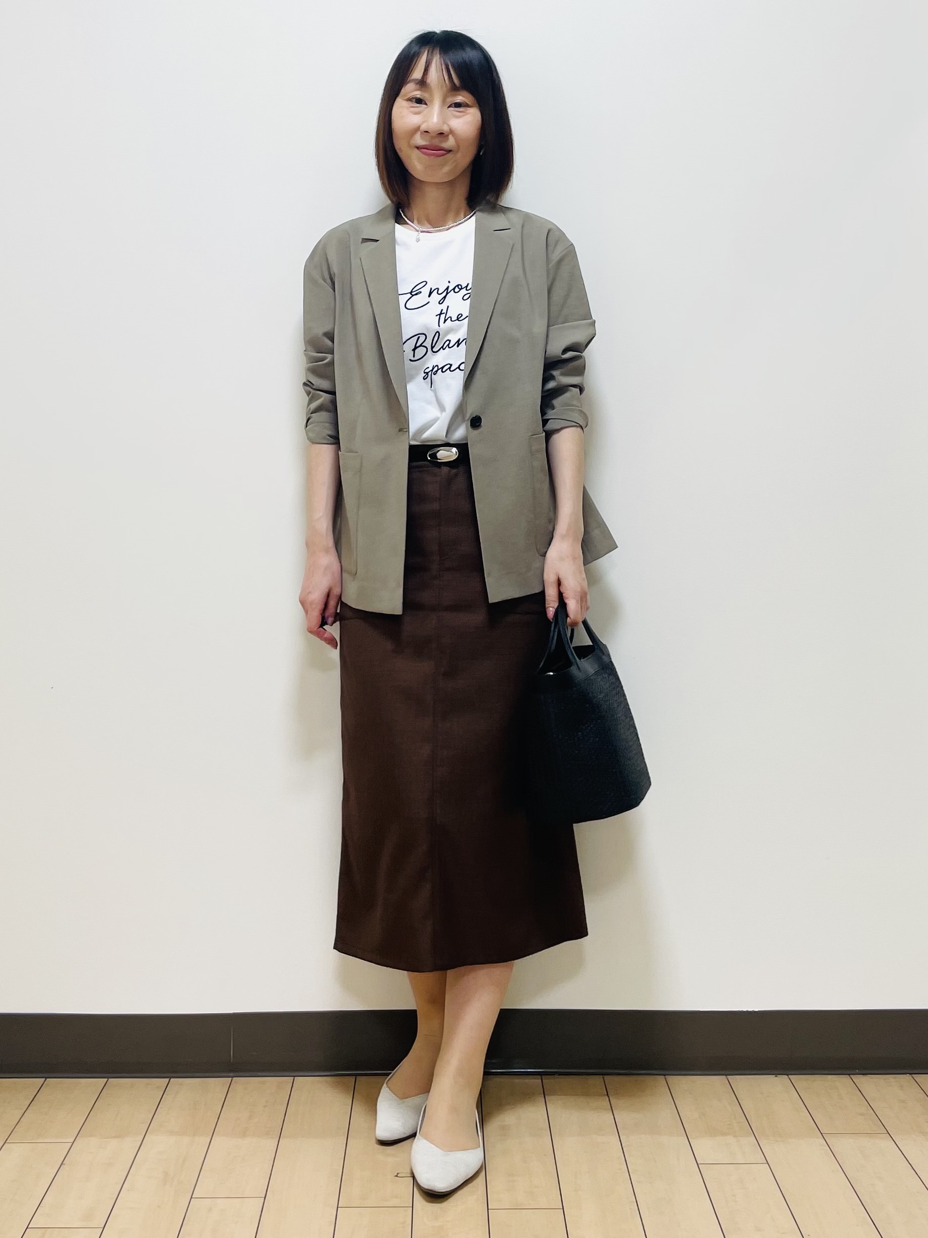 Riiさんの「Reflect｜【SS-4Lサイズ／接触冷感／シワになりにくい】リラクシーテーラードジャケット」を使ったコーディネート