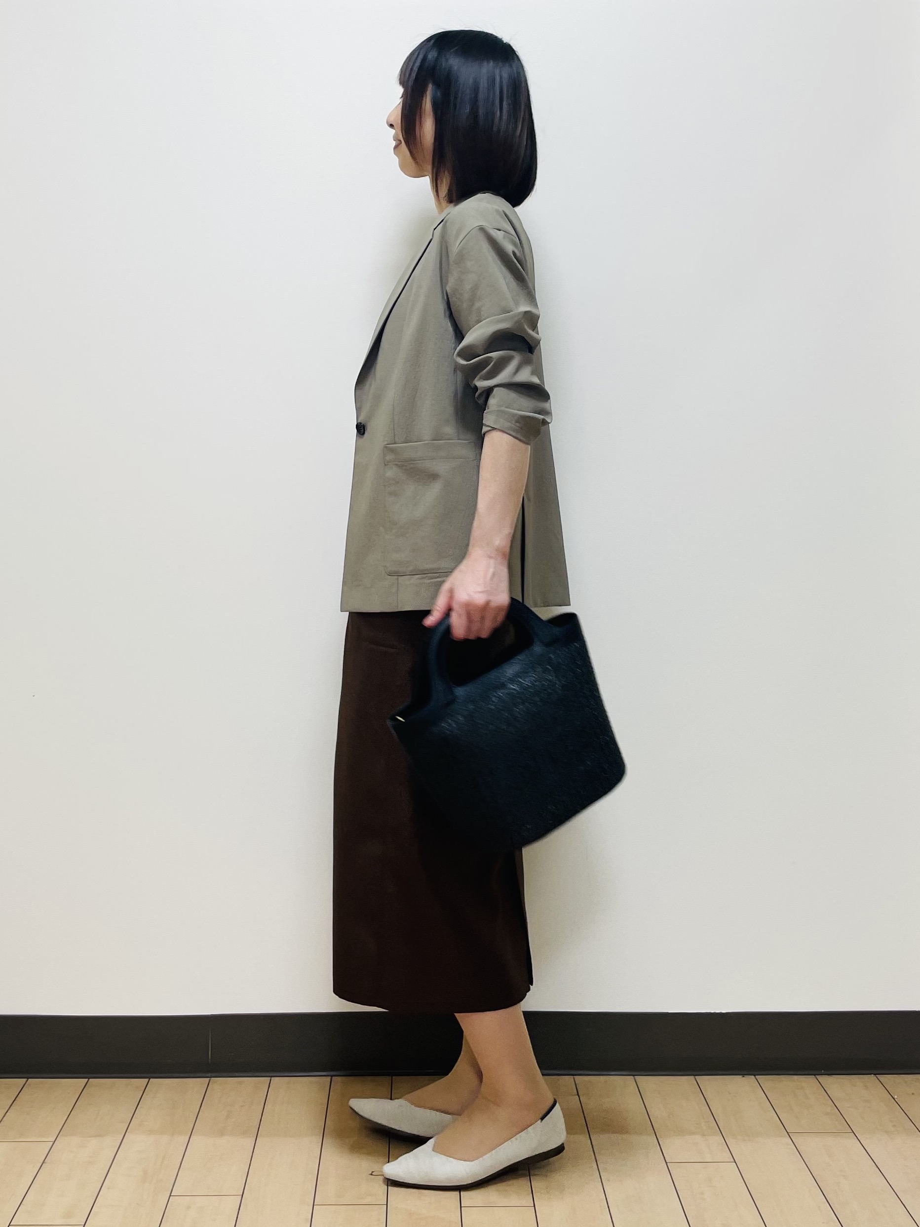 Riiさんの「Reflect｜【SS-4Lサイズ／接触冷感／シワになりにくい】リラクシーテーラードジャケット」を使ったコーディネート