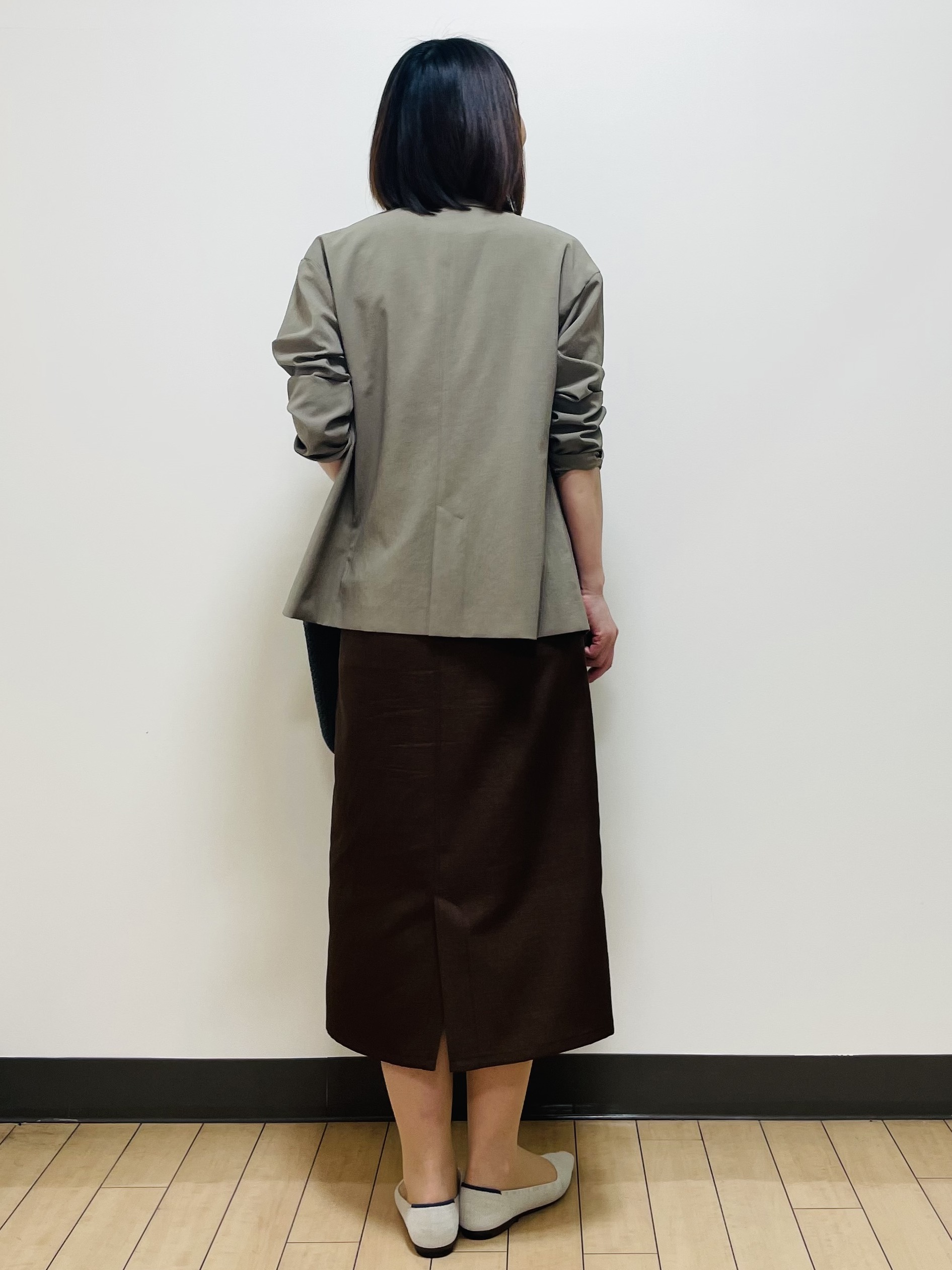 Riiさんの「Reflect｜【SS-4Lサイズ／接触冷感／シワになりにくい】リラクシーテーラードジャケット」を使ったコーディネート