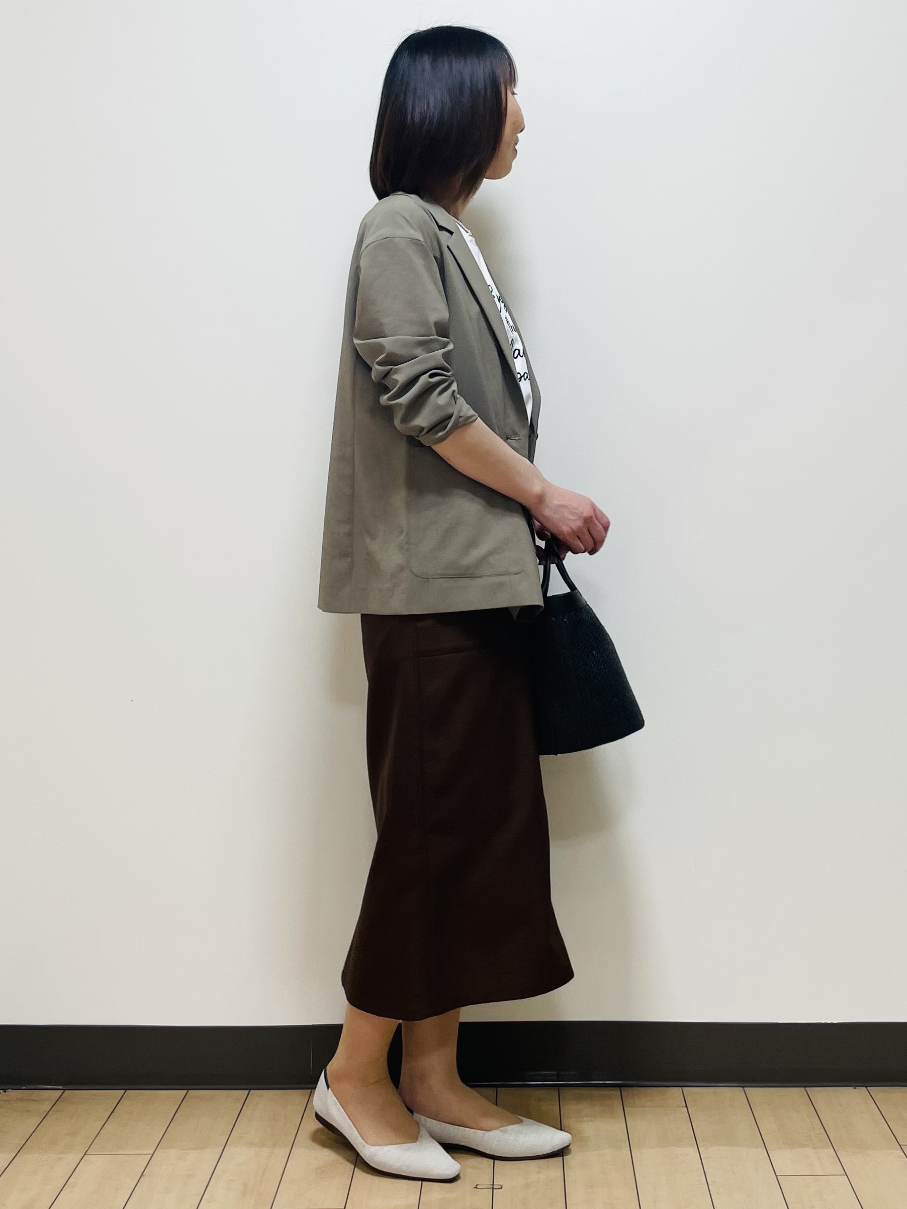 Riiさんの「Reflect｜【SS-4Lサイズ／接触冷感／シワになりにくい】リラクシーテーラードジャケット」を使ったコーディネート