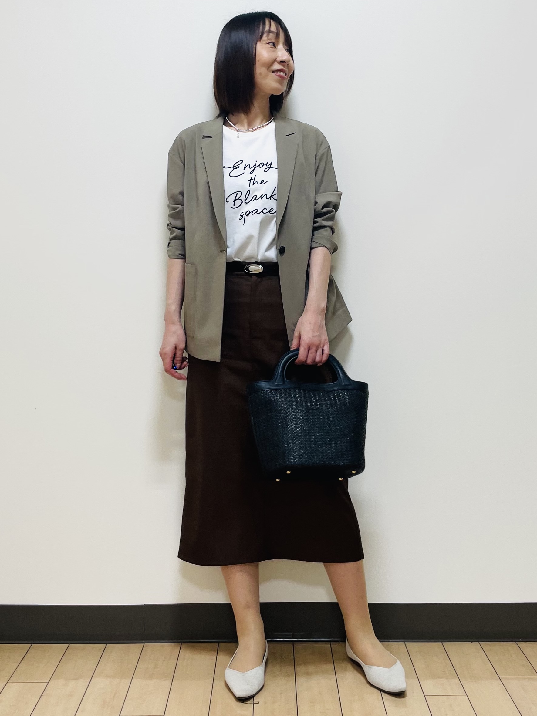 Riiさんの「Reflect｜【SS-4Lサイズ／接触冷感／シワになりにくい】リラクシーテーラードジャケット」を使ったコーディネート