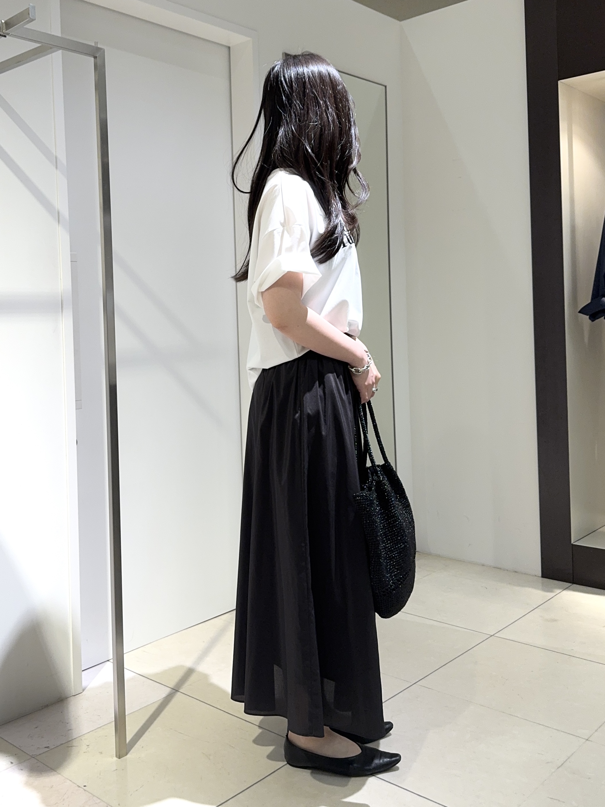 kaoruさんの「UNTITLED｜コットンロゴTシャツ」を使ったコーディネート