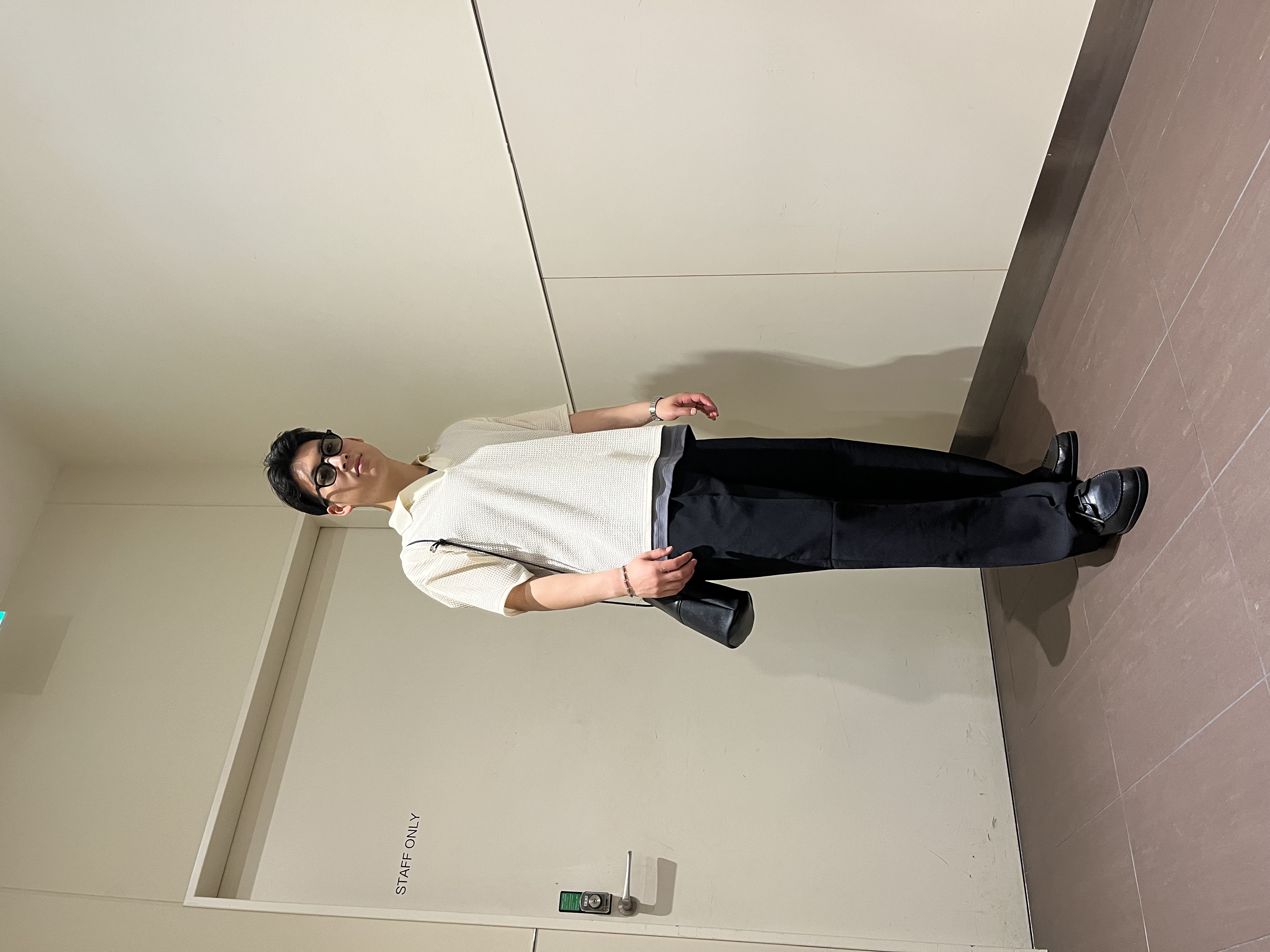 RITSUKIさんの「tk.TAKEO KIKUCHI｜【ソフトタッチ】ルーズスキッパーポロシャツ/ソフト肌触り/オーバーサイズ/ルーズ/ドロップショルダー」を使ったコーディネート