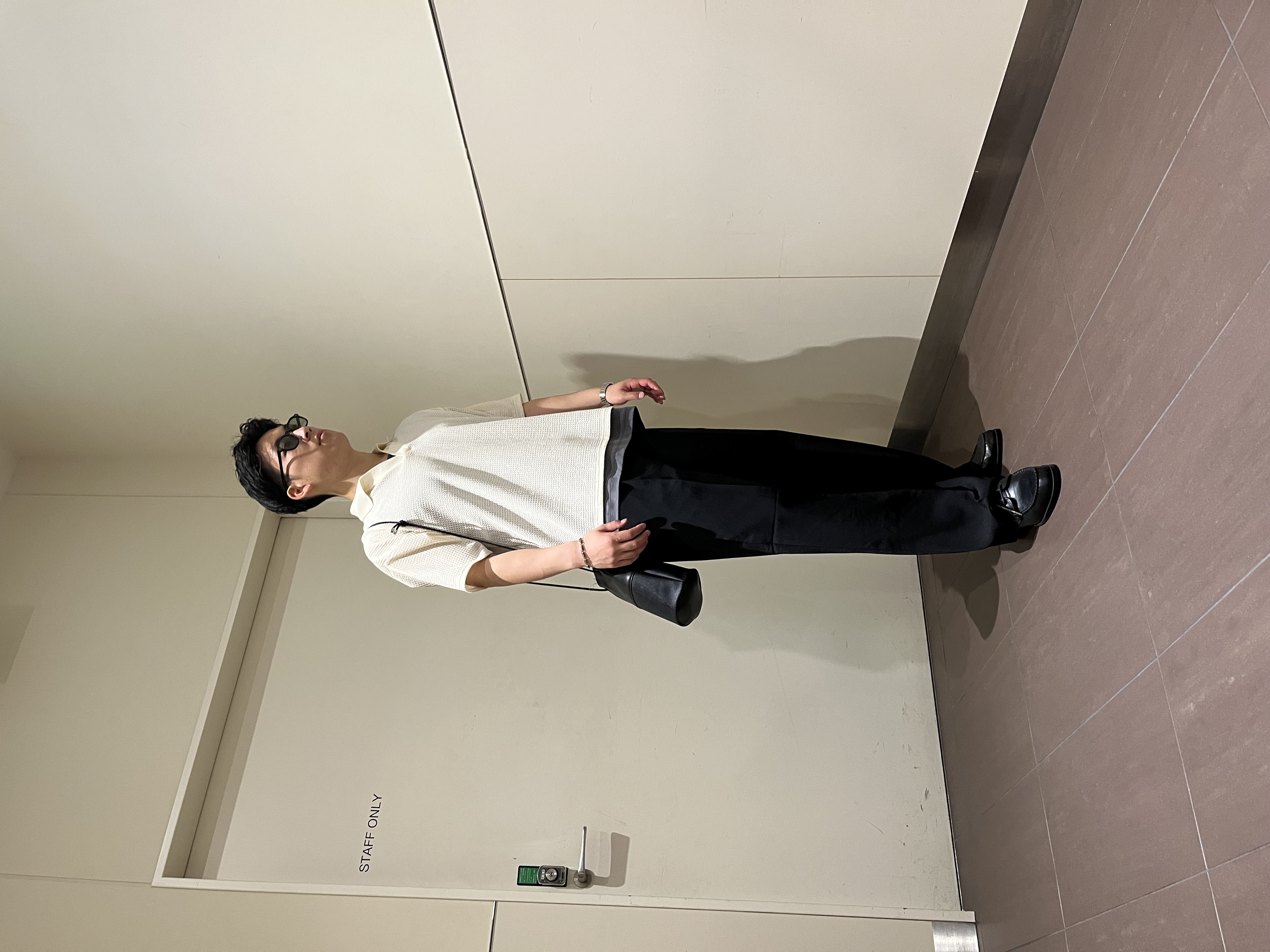 RITSUKIさんの「tk.TAKEO KIKUCHI｜【ソフトタッチ】ルーズスキッパーポロシャツ/ソフト肌触り/オーバーサイズ/ルーズ/ドロップショルダー」を使ったコーディネート