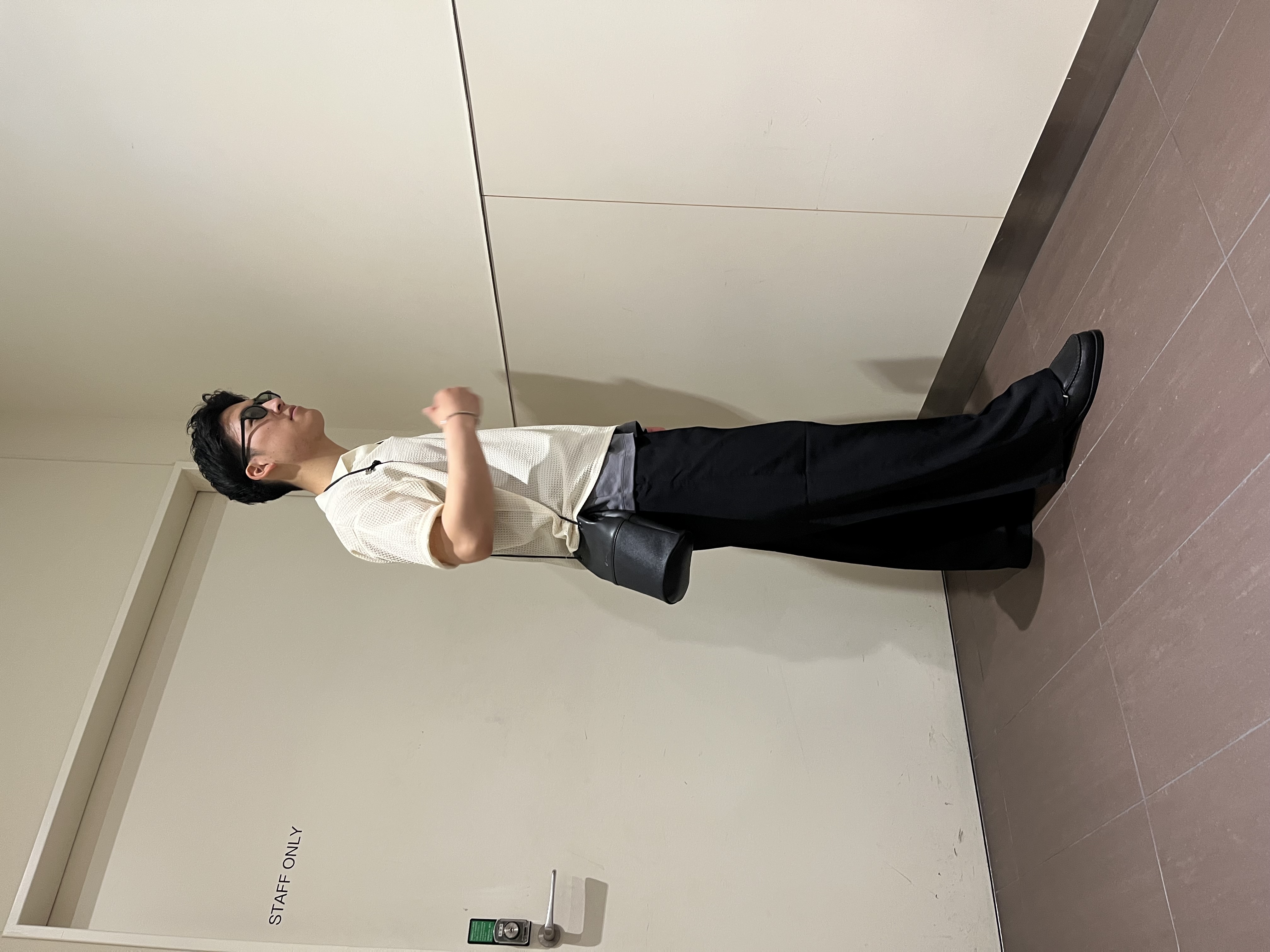 RITSUKIさんの「tk.TAKEO KIKUCHI｜【ソフトタッチ】ルーズスキッパーポロシャツ/ソフト肌触り/オーバーサイズ/ルーズ/ドロップショルダー」を使ったコーディネート