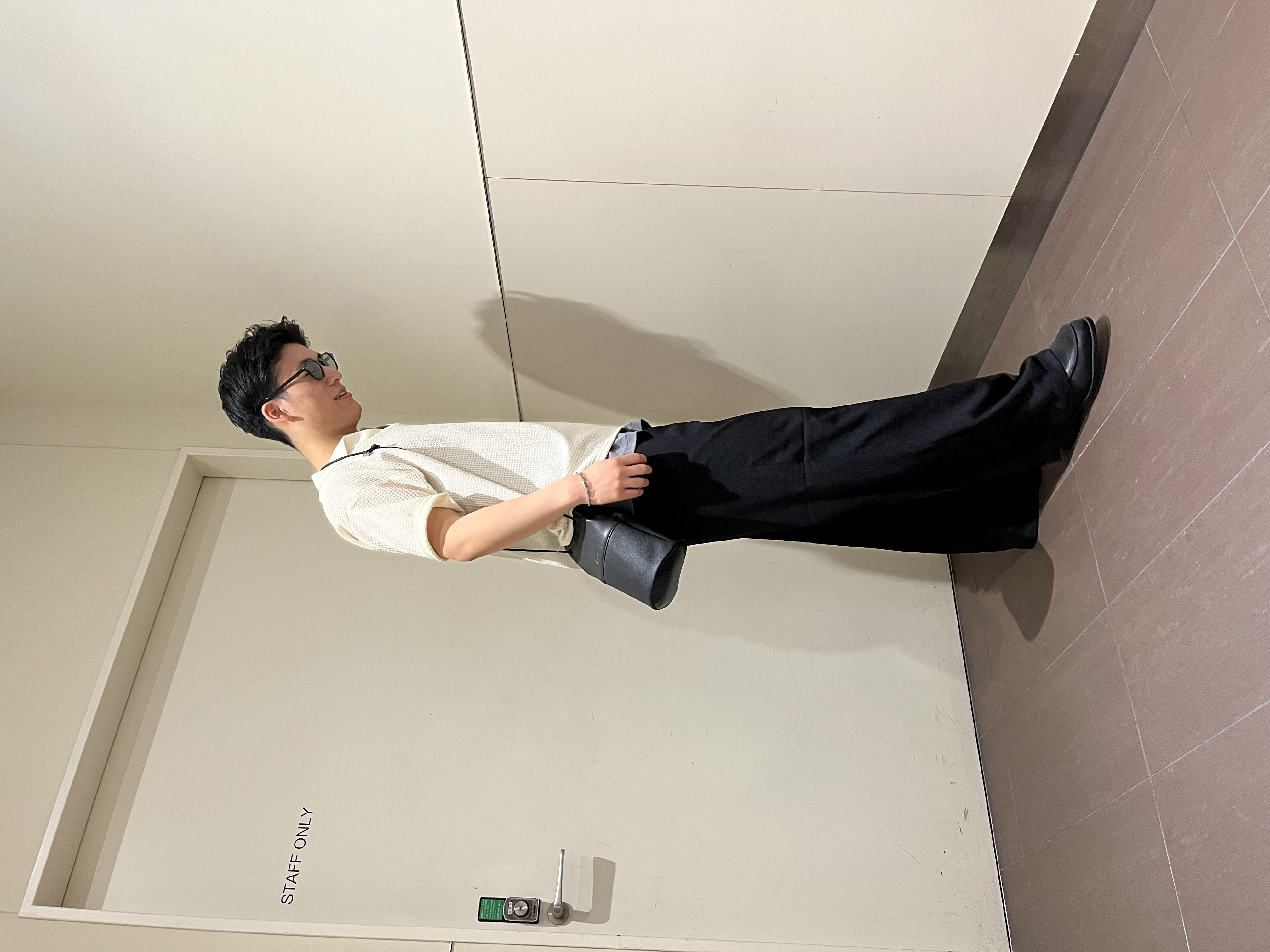 RITSUKIさんの「tk.TAKEO KIKUCHI｜【ソフトタッチ】ルーズスキッパーポロシャツ/ソフト肌触り/オーバーサイズ/ルーズ/ドロップショルダー」を使ったコーディネート