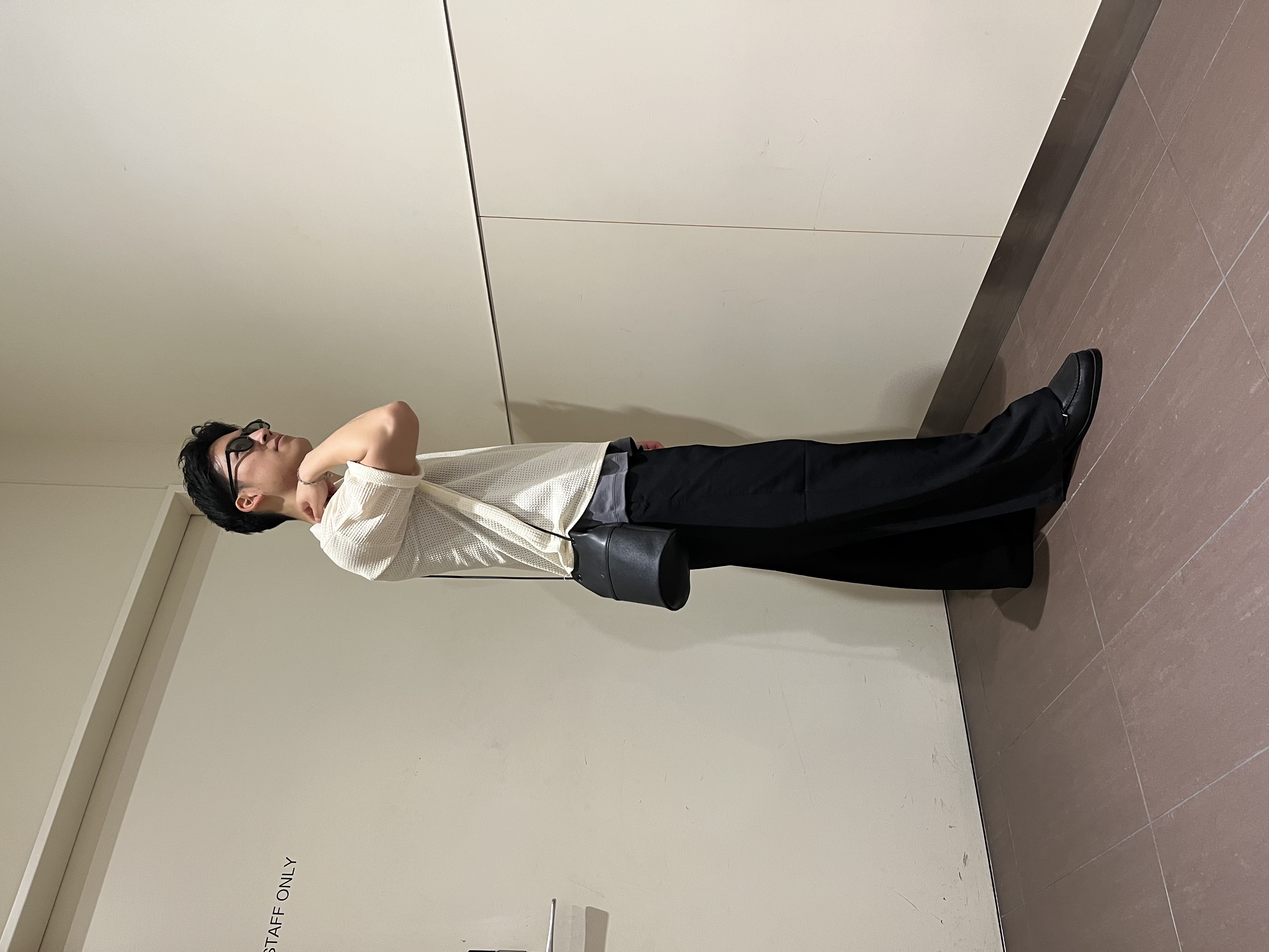 RITSUKIさんの「tk.TAKEO KIKUCHI｜【ソフトタッチ】ルーズスキッパーポロシャツ/ソフト肌触り/オーバーサイズ/ルーズ/ドロップショルダー」を使ったコーディネート