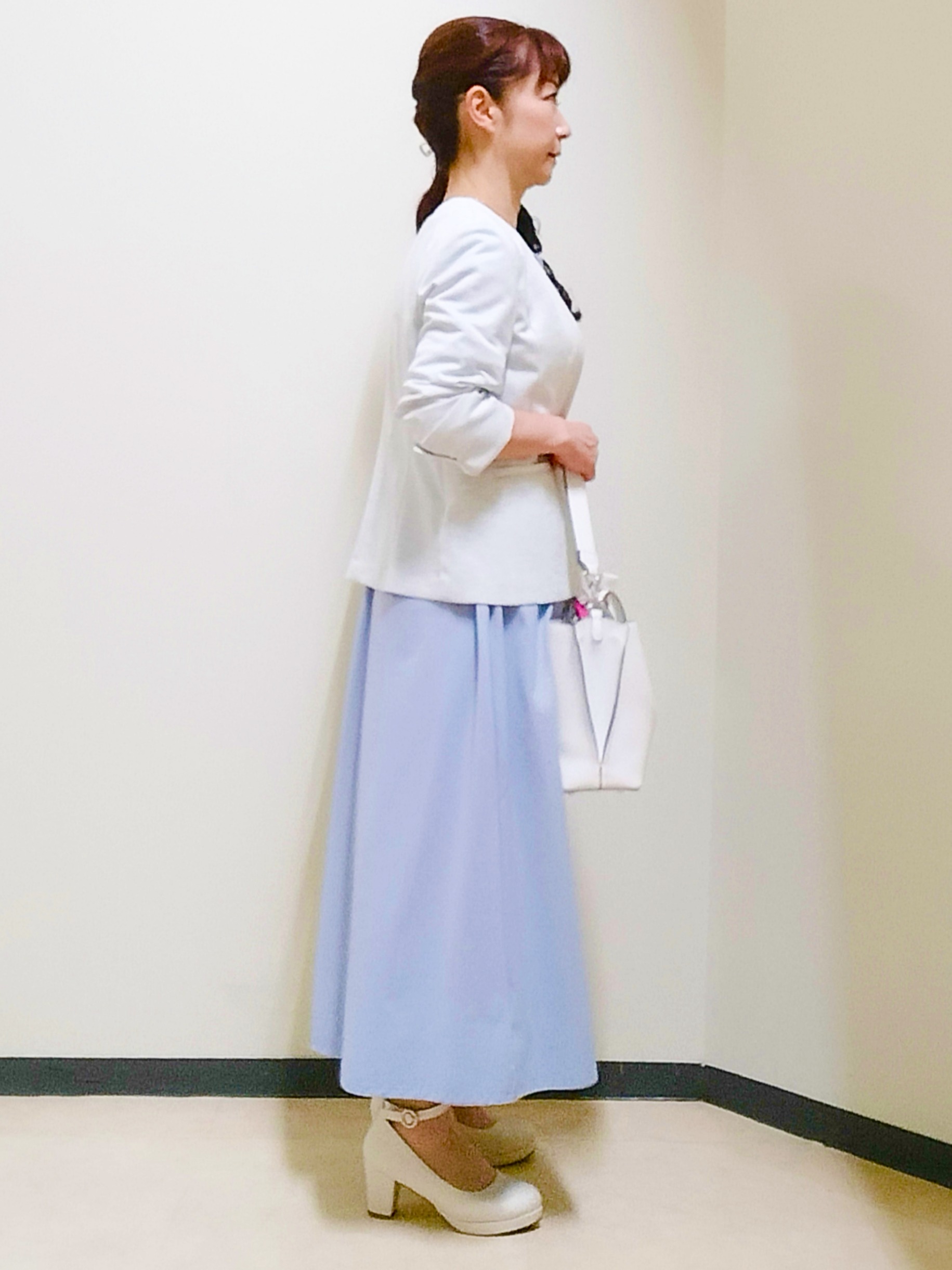 花さんの「Reflect｜【SS-4Lサイズ／UVカット／接触冷感】匠ジャケット／ノーカラー」を使ったコーディネート