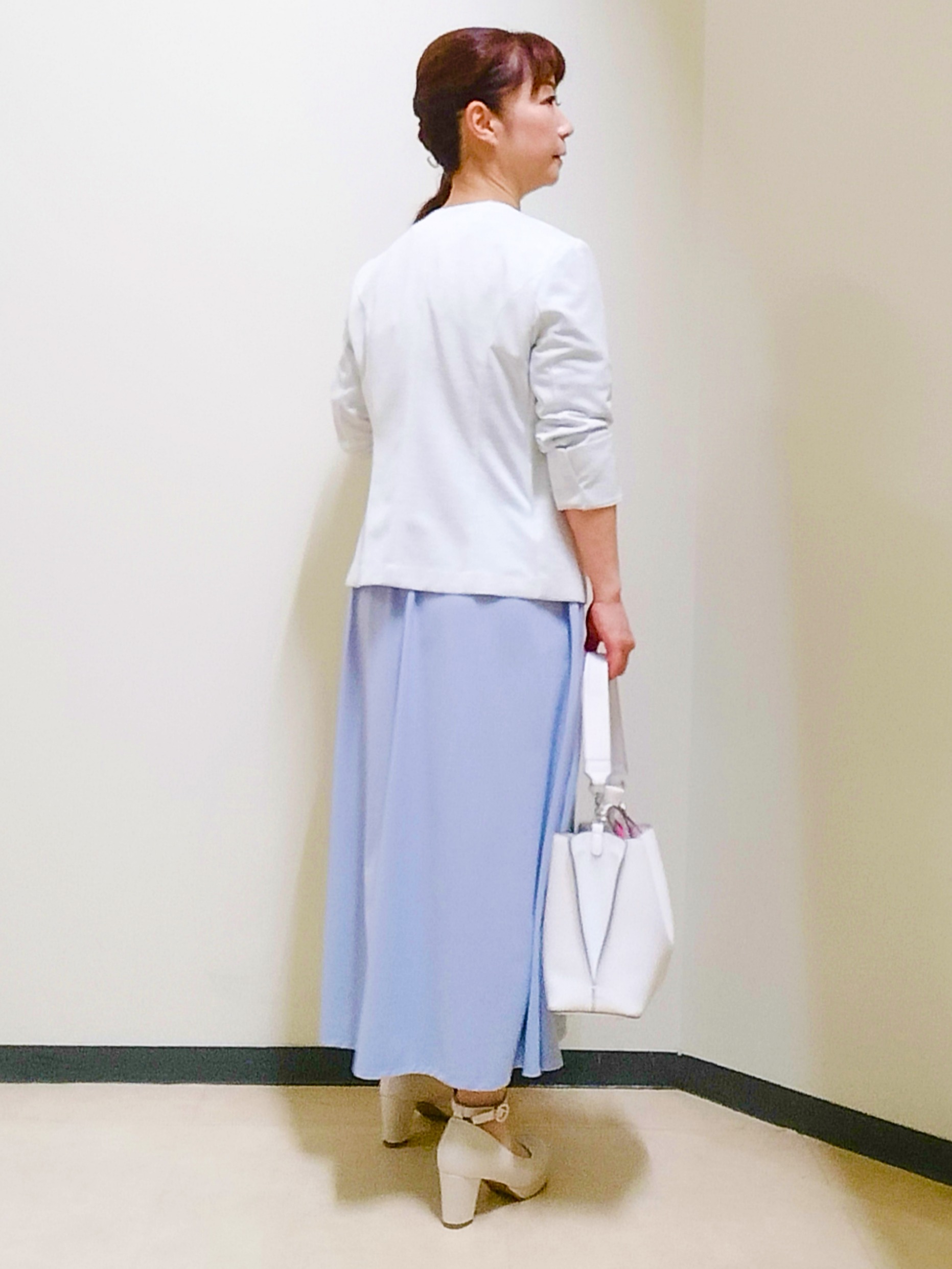 花さんの「Reflect｜【SS-4Lサイズ／UVカット／接触冷感】匠ジャケット／ノーカラー」を使ったコーディネート