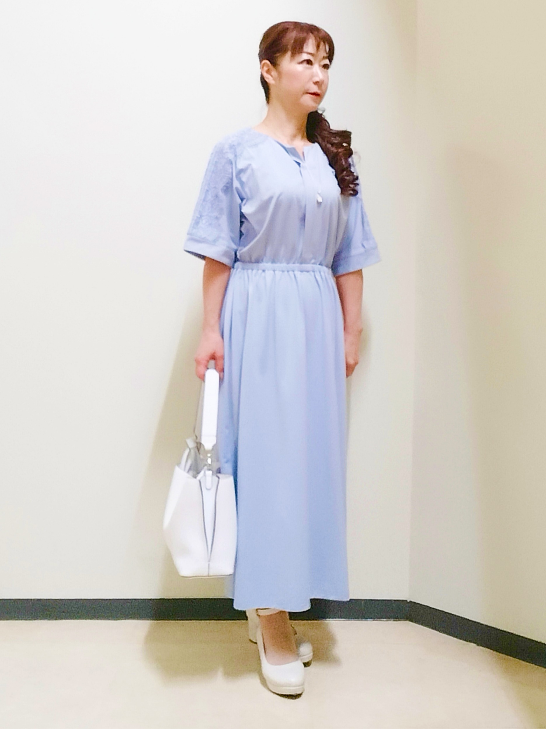 花さんの「Reflect｜【SS-4Lサイズ／UVカット／接触冷感】匠ジャケット／ノーカラー」を使ったコーディネート