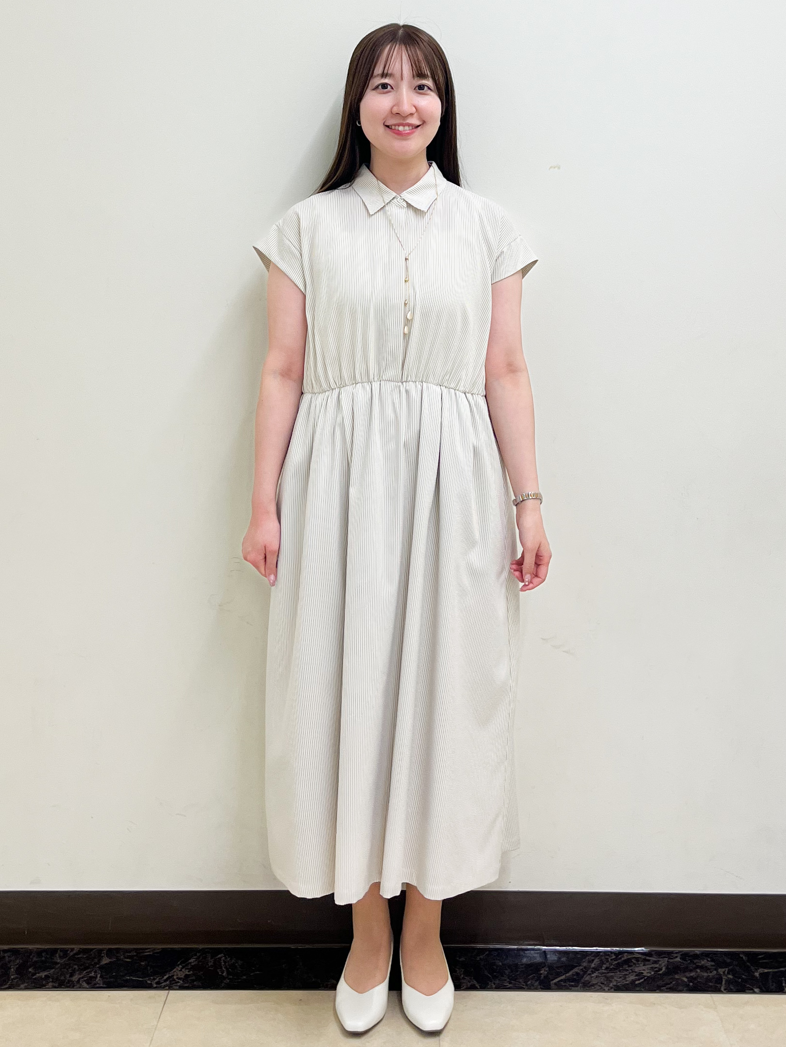 mikikoさんの「Reflect｜フレンチスリーブシャツワンピース」を使ったコーディネート