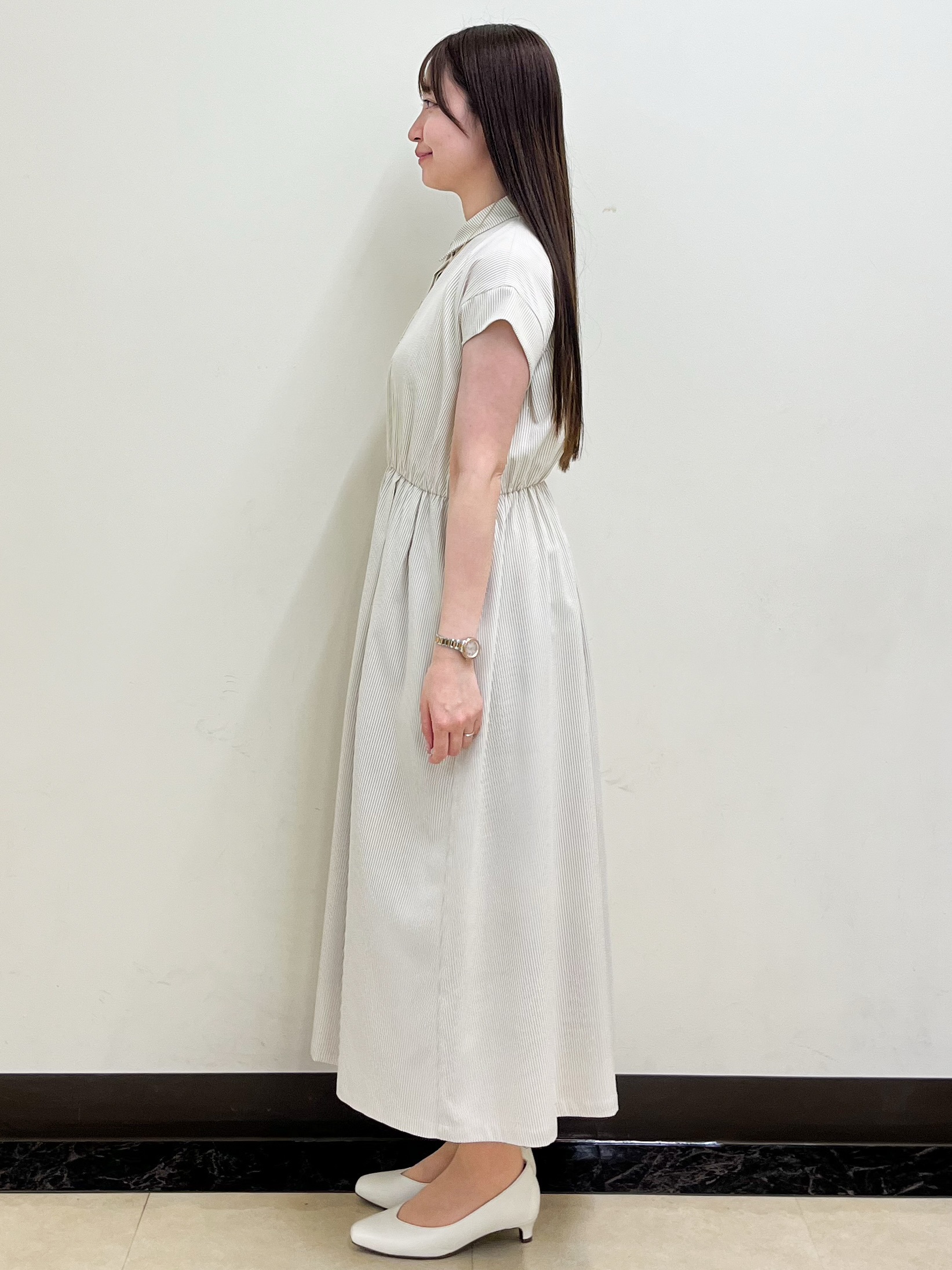 mikikoさんの「Reflect｜フレンチスリーブシャツワンピース」を使ったコーディネート