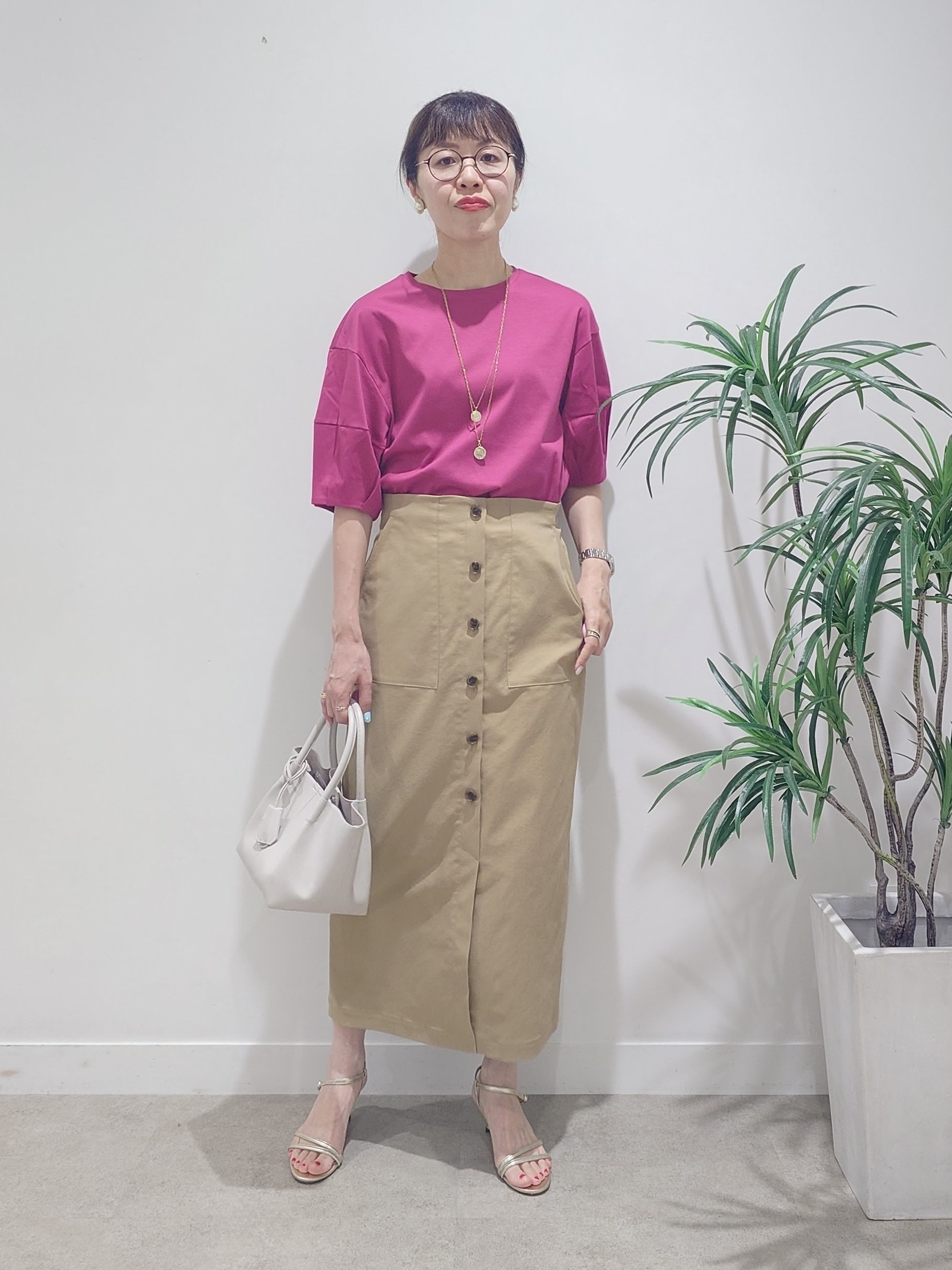 MUTSUKOさんの「UNTITLED｜【汗染み防止/接触冷感】ランタンスリーブプルオーバー」を使ったコーディネート