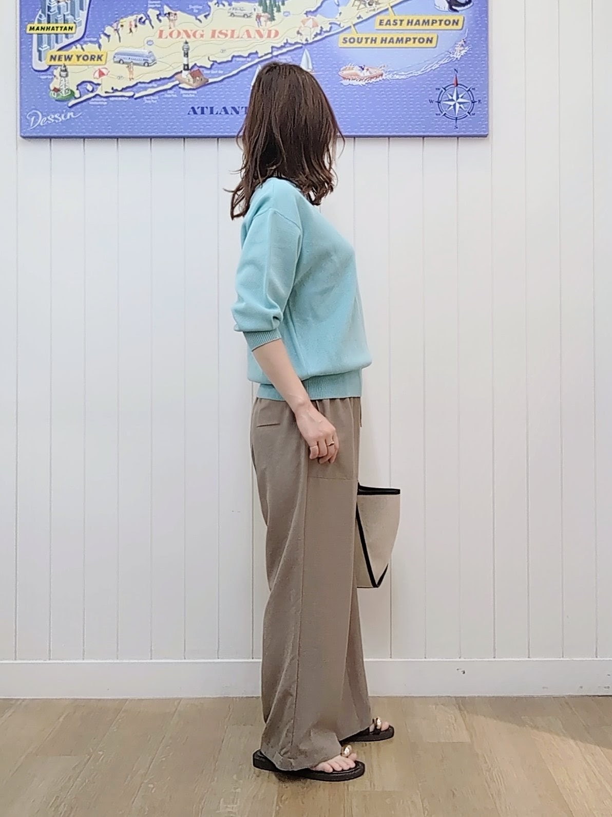 itoさんの「Dessin｜【洗える】シアーリラックスニット」を使ったコーディネート
