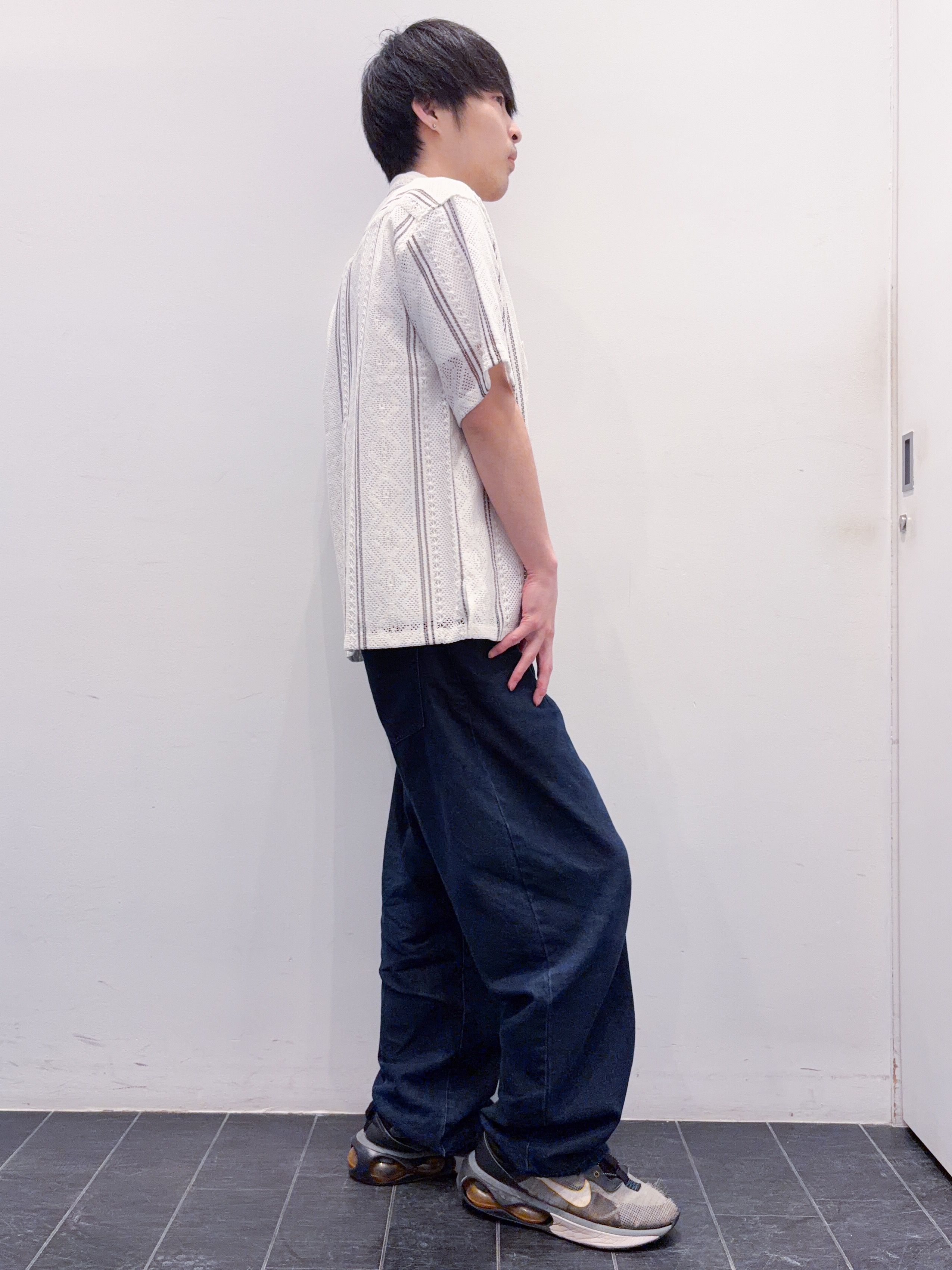 ちびちゃんさんの「THE SHOP TK｜【2点セット】クラフトレース 半袖シャツ＋半袖Tシャツ」を使ったコーディネート