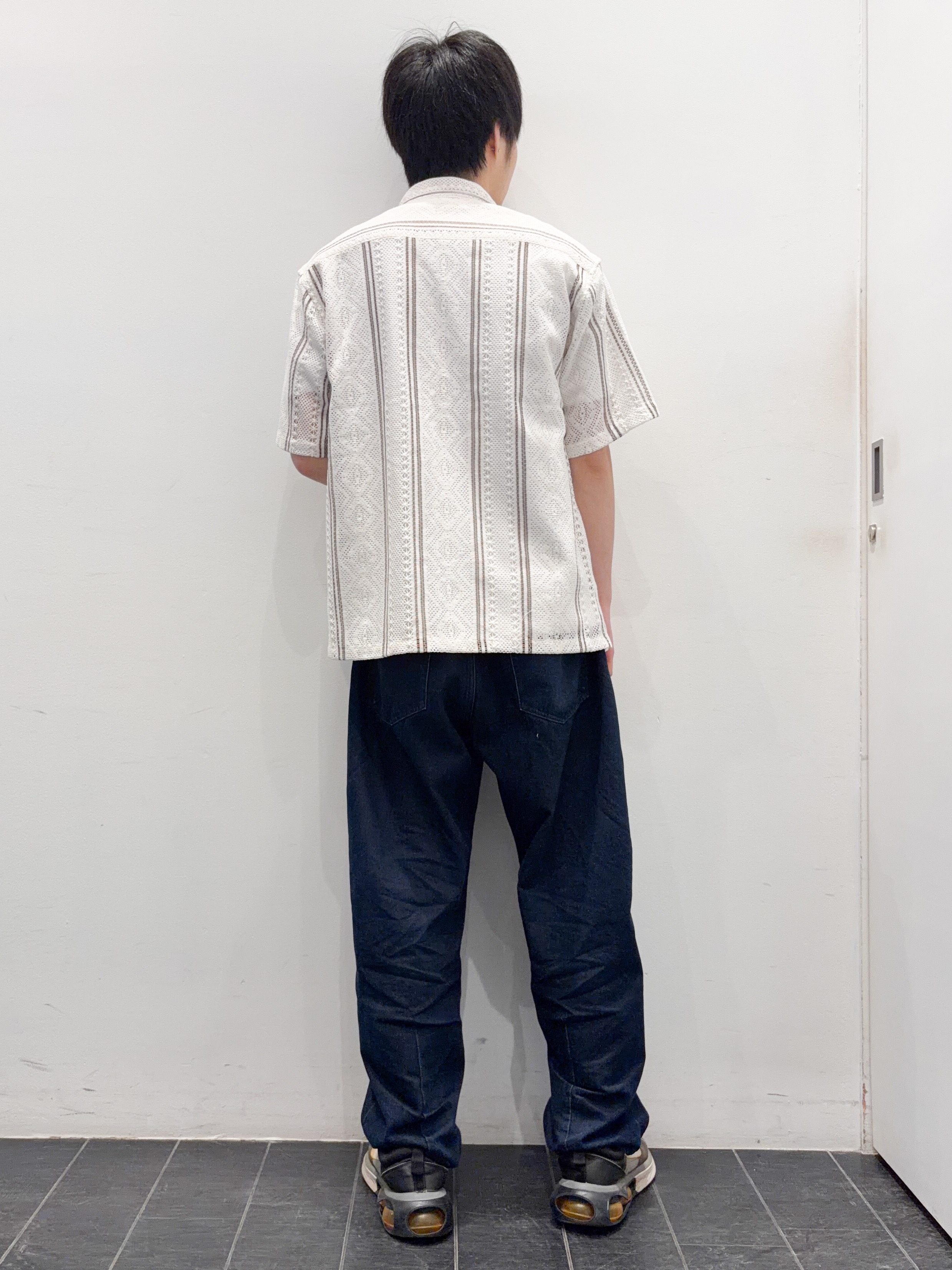 ちびちゃんさんの「THE SHOP TK｜【2点セット】クラフトレース 半袖シャツ＋半袖Tシャツ」を使ったコーディネート