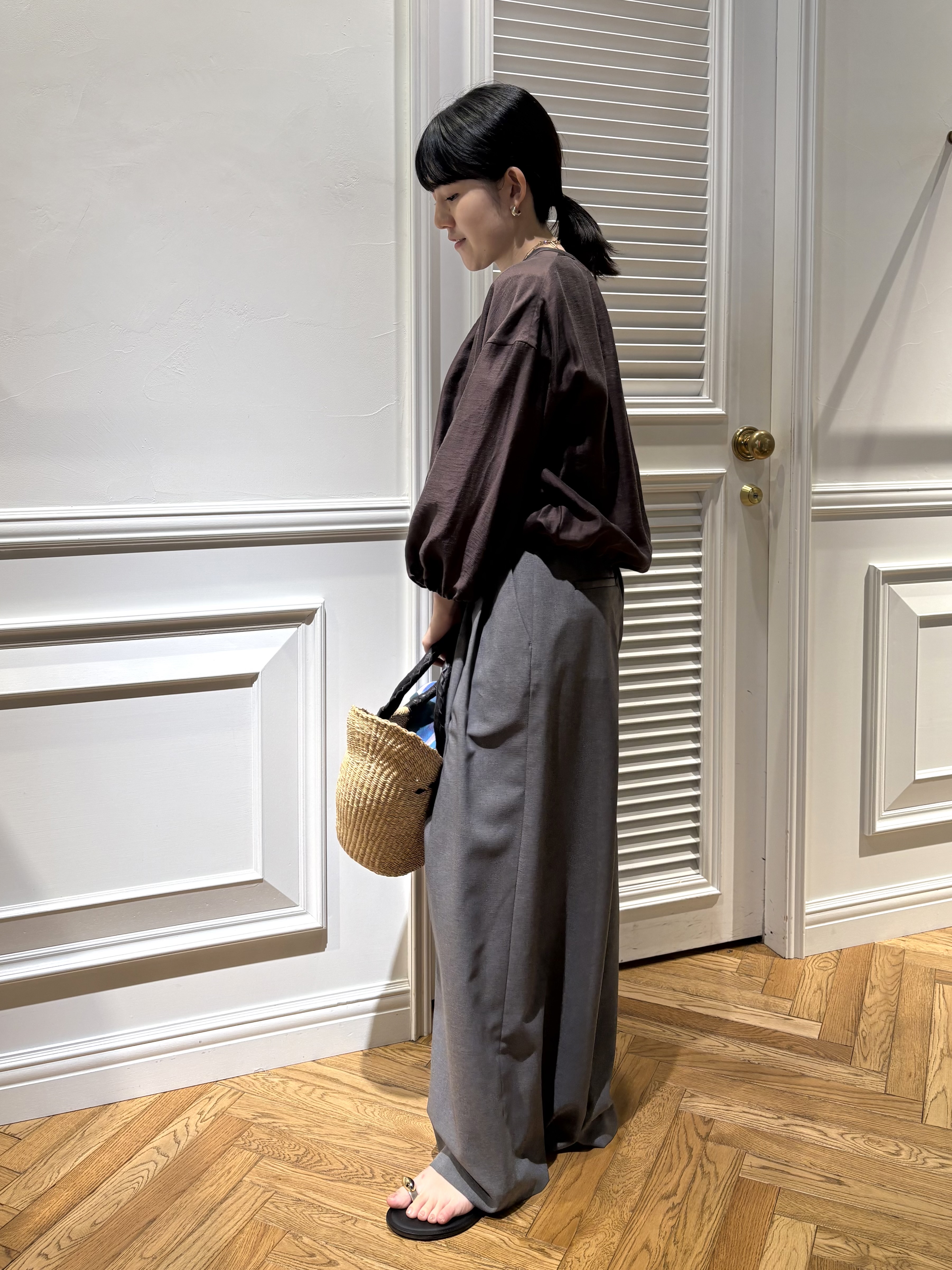 cocoさんの「DRESSTERIOR｜ウォッシャブル シアーショートブルゾン」を使ったコーディネート