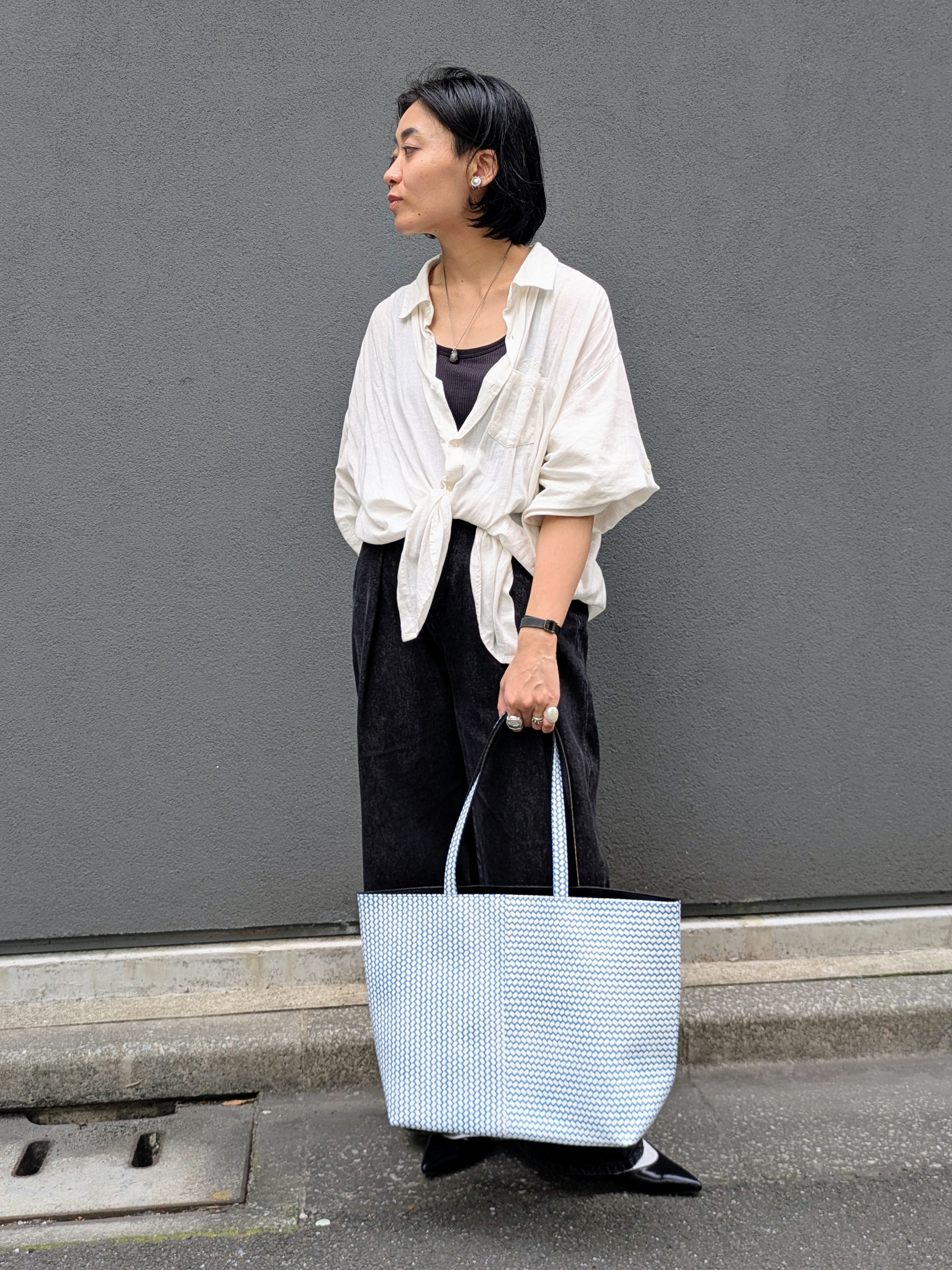 MTさんの「HIROKO HAYASHI｜OTTICA（オッティカ）トートバッグ」を使ったコーディネート