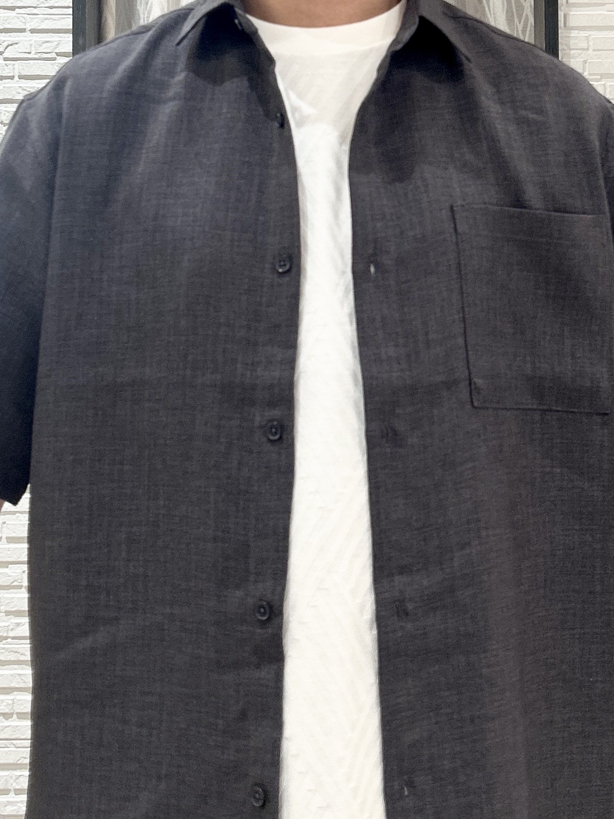 KENJI Iさんの「THE SHOP TK｜【LINO FINE】 リネンライク半袖シャツ UVカット／イージーケア／吸水速乾／洗濯機OK／セッ」を使ったコーディネート