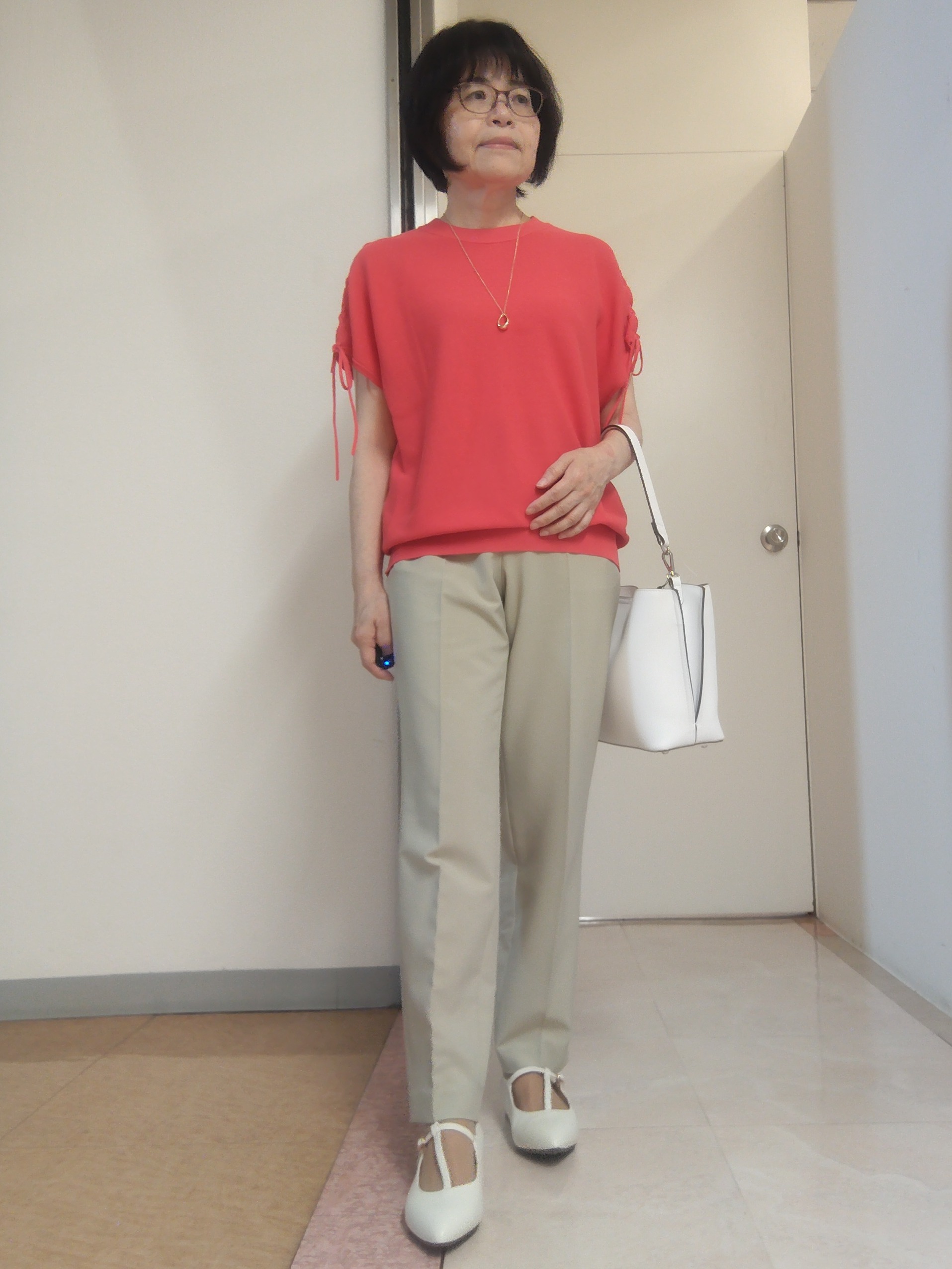 tokuさんの「Reflect｜【SS-4Lサイズ／UVカット／撥水】ストレッチテーパードパンツ」を使ったコーディネート