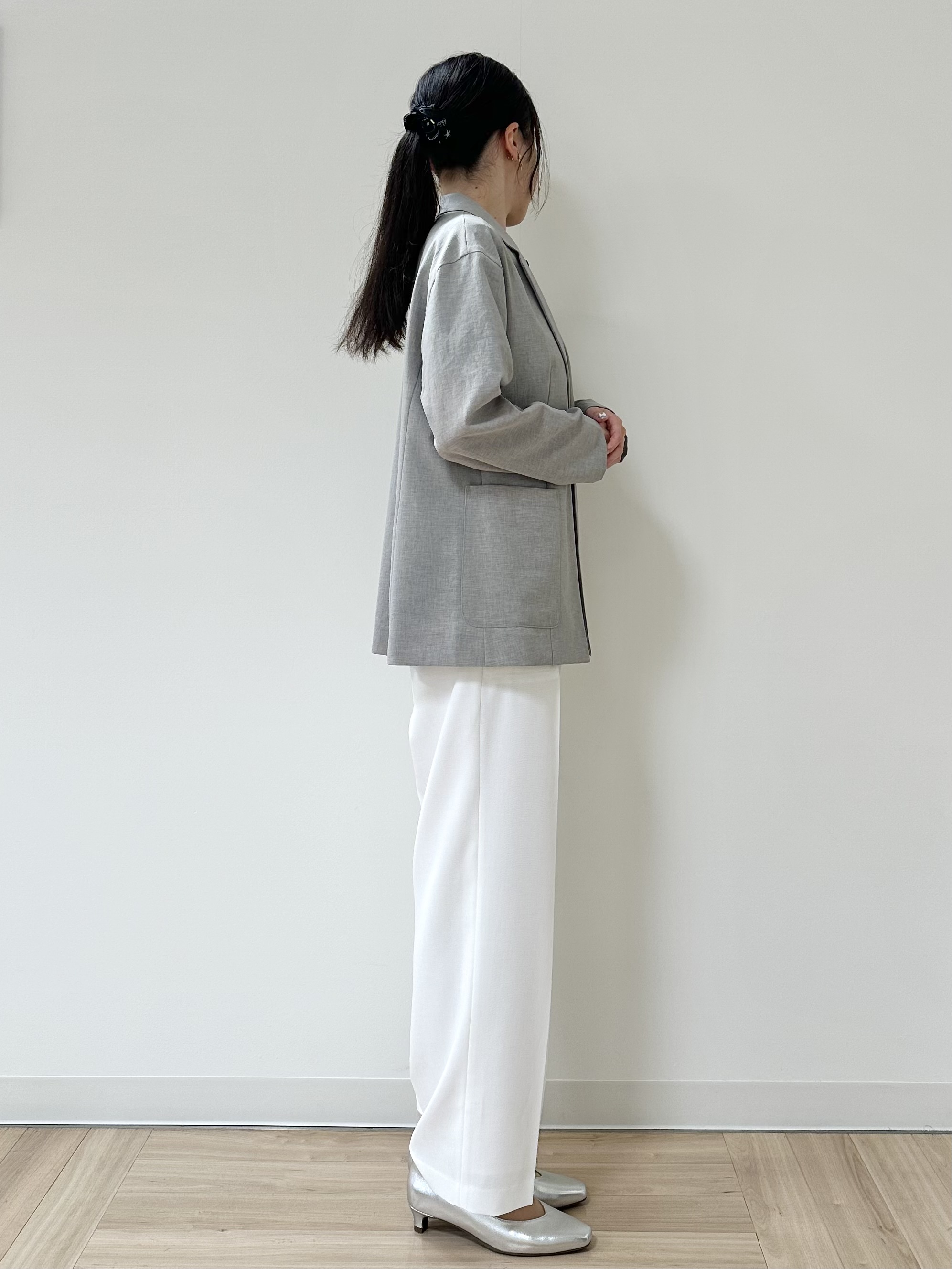 Momoさんの「Reflect｜【SS-4Lサイズ／接触冷感／シワになりにくい】リラクシーテーラードジャケット」を使ったコーディネート