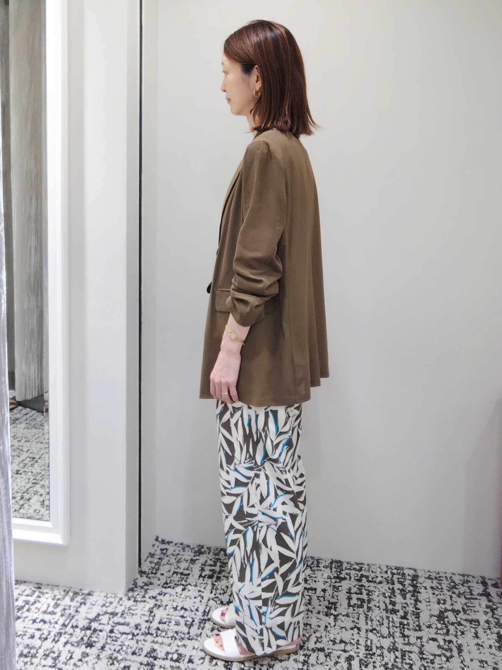 terumiさんの「UNTITLED｜【セットアップ可/接触冷感/通気性】ドライシアーダブルジャケット」を使ったコーディネート