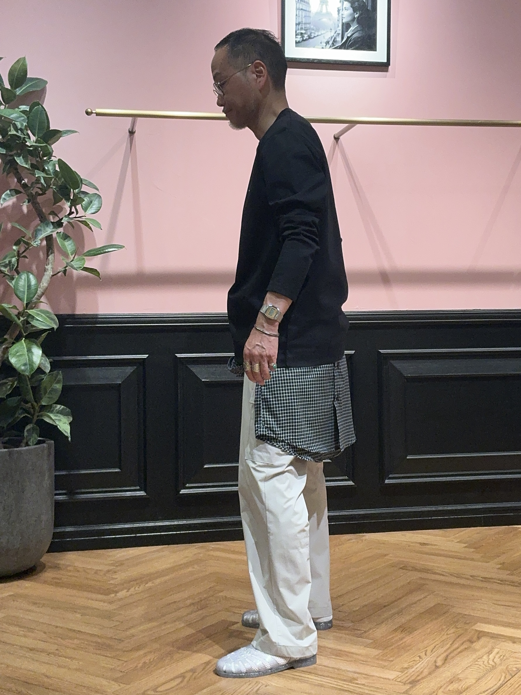 torigoeさんの「DRESSTERIOR｜【接触冷感/UVカット/抗菌防臭/しわ防止】クールデオドラント ロングTシャツ」を使ったコーディネート