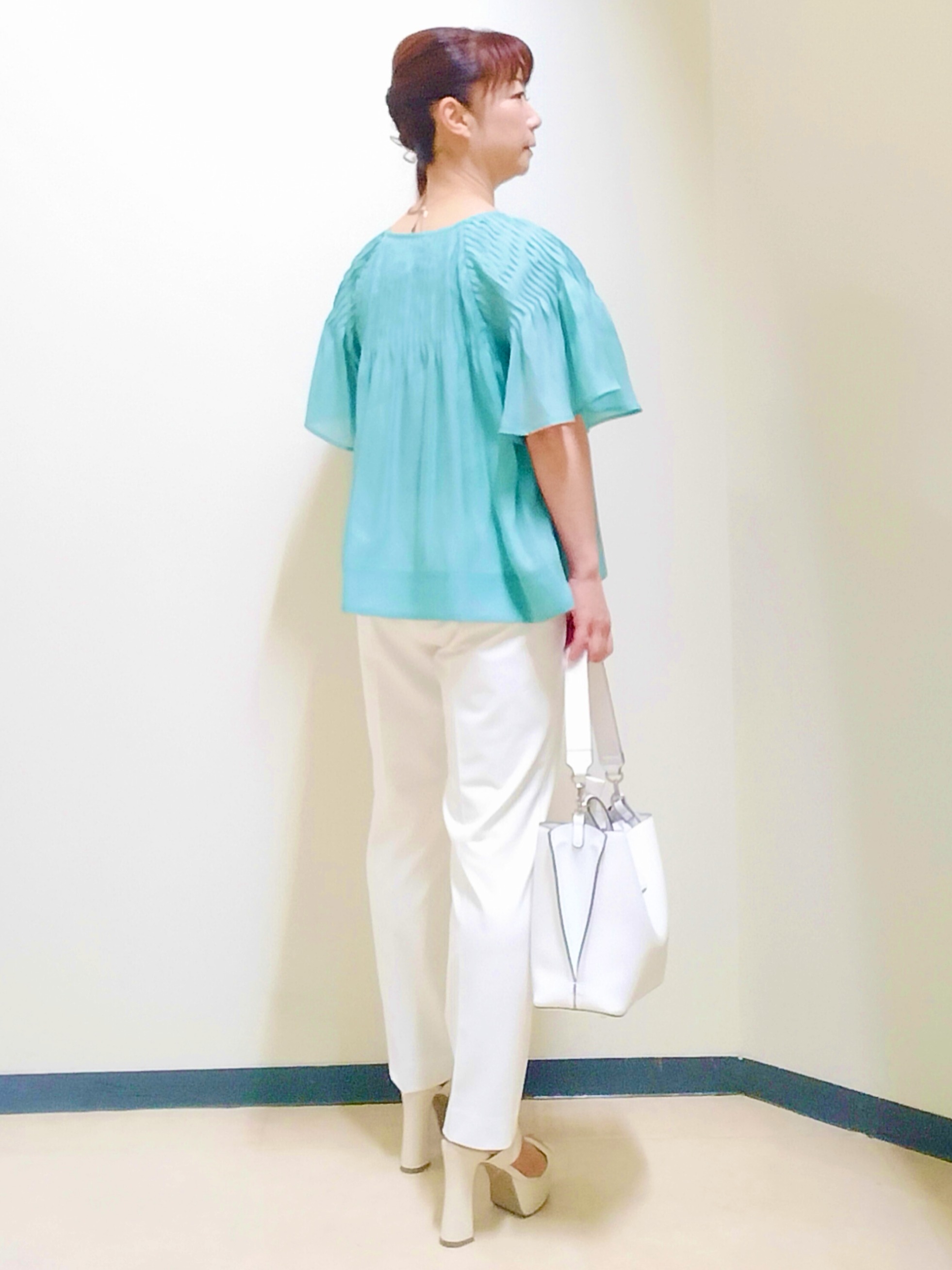 花さんの「Reflect｜【SS-4Lサイズ／接触冷感／シワになりにくい】リラクシーテーラードジャケット」を使ったコーディネート